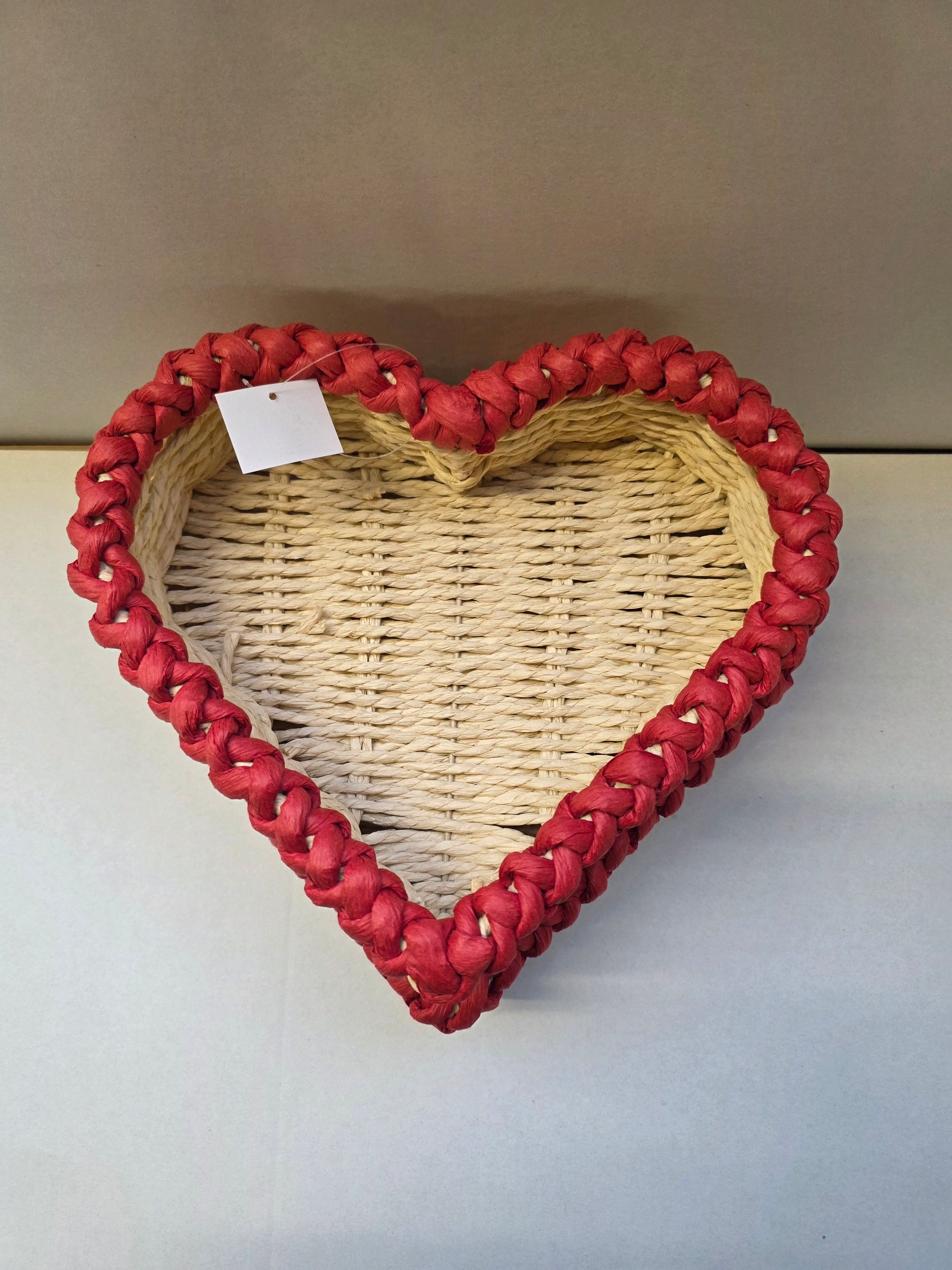 Paper Heart Baskets Red Set Of 2