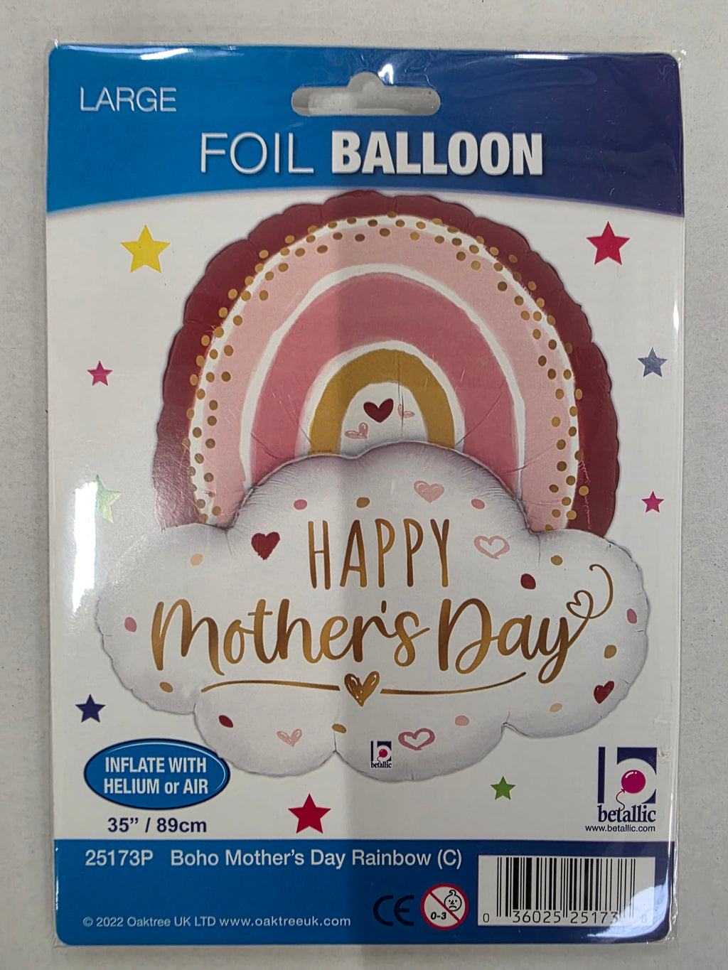 Balloon 35 Inch Mothers Rainbow Boho (PACK OF 2)