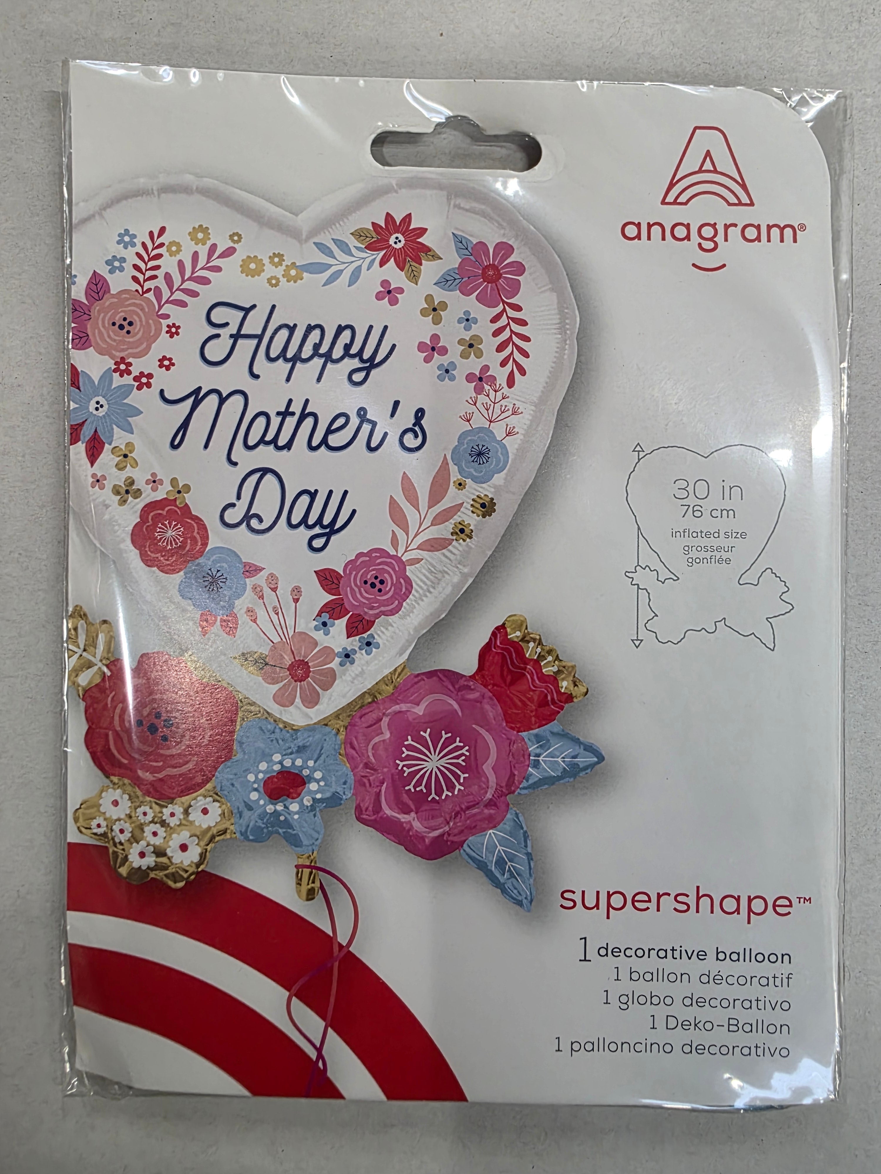Balloon Artful Floral Mum (PACK OF 2)