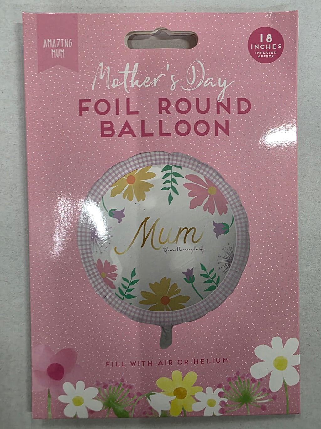 Balloon Mothers Day 18 Inch Amazing Mum (PACK OF 5)