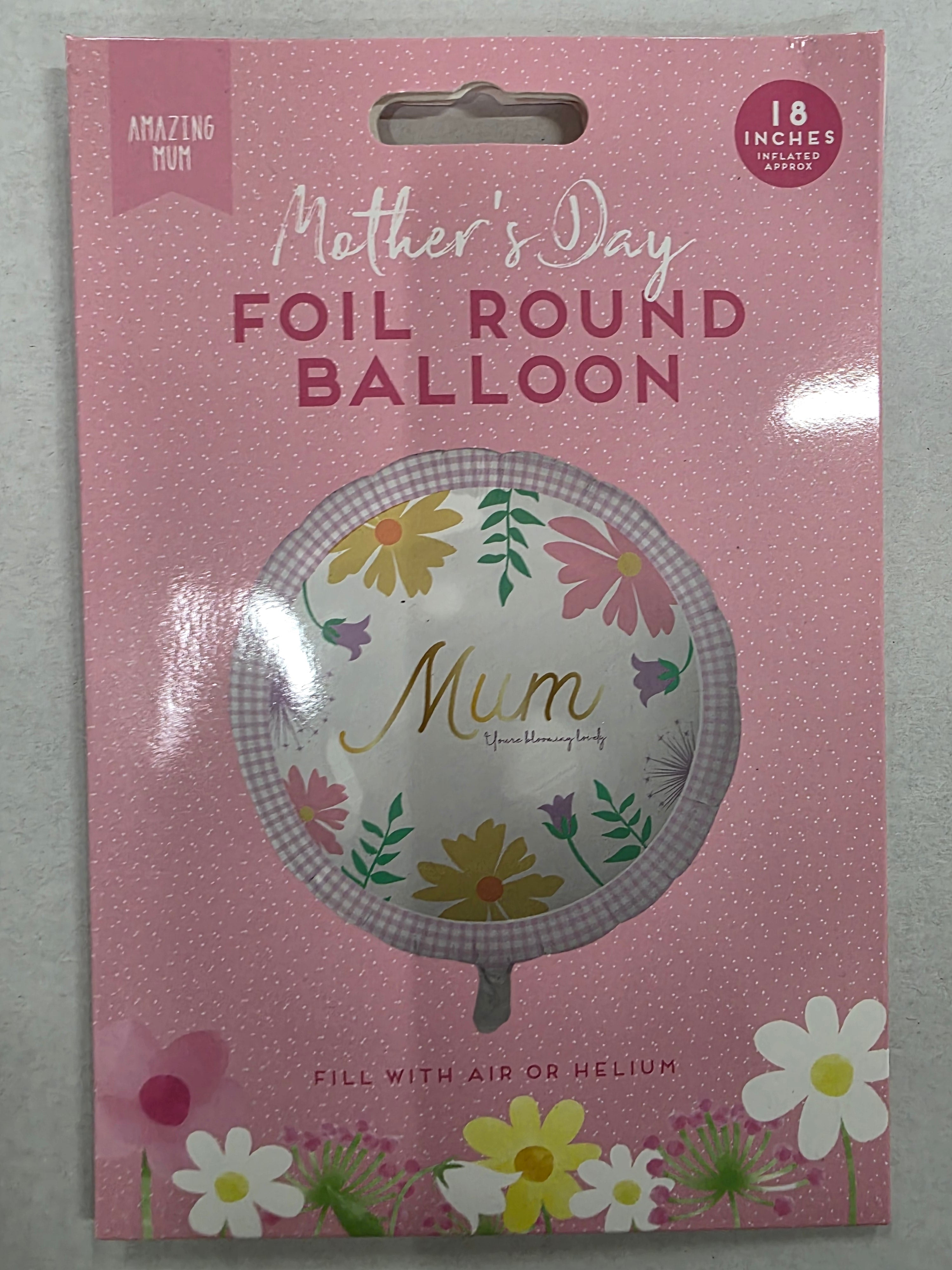 Balloon Mothers Day 18 Inch Amazing Mum (PACK OF 5)