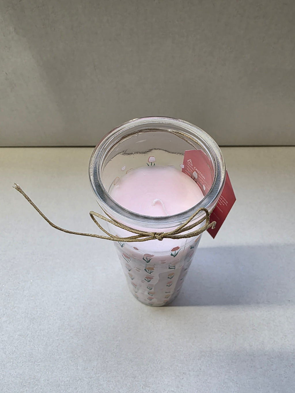 Candle Tulip Tube Tulip Scented 20x6cm (pack of 2)
