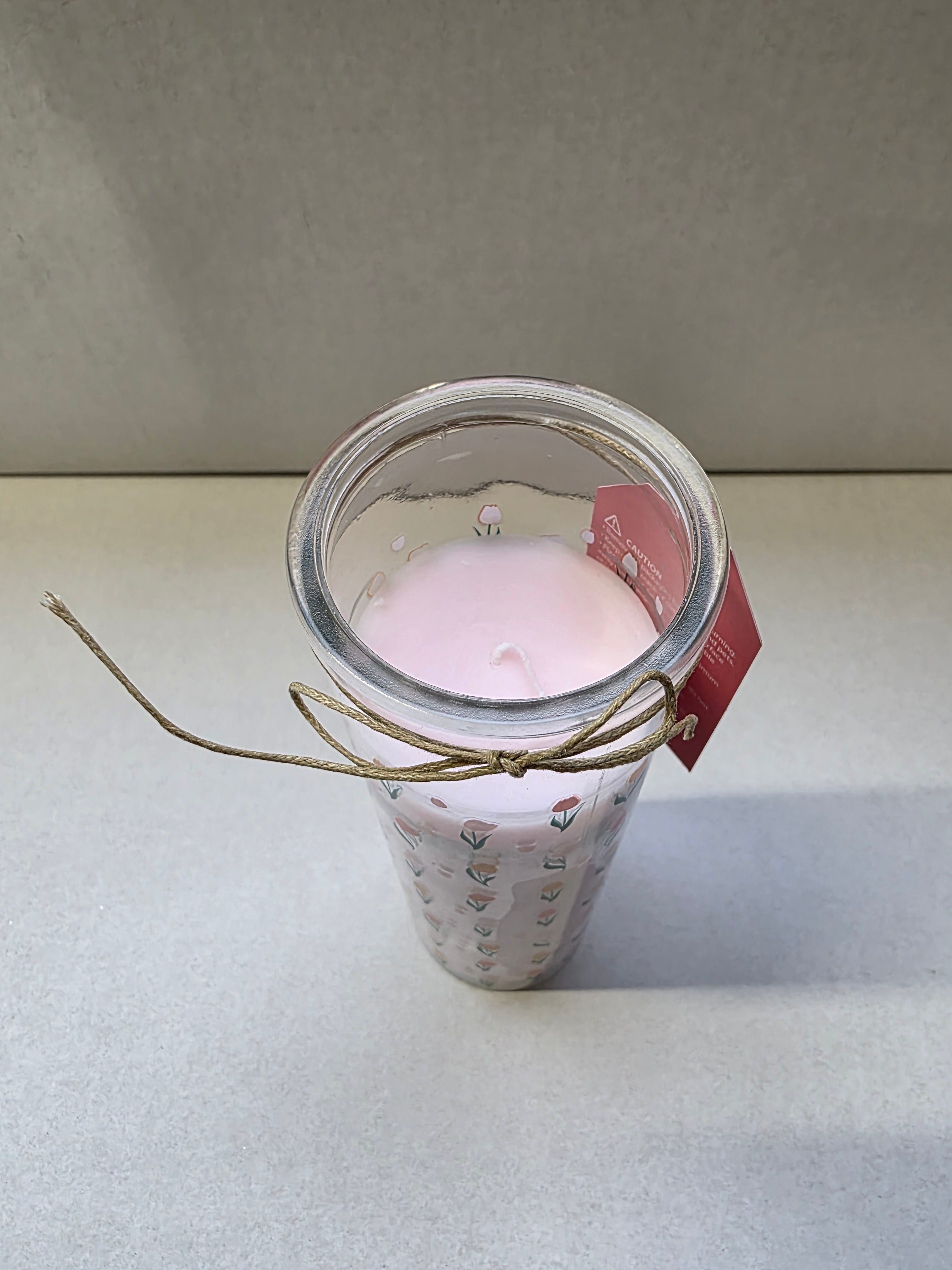 Candle Tulip Tube Tulip Scented 20x6cm (pack of 2)
