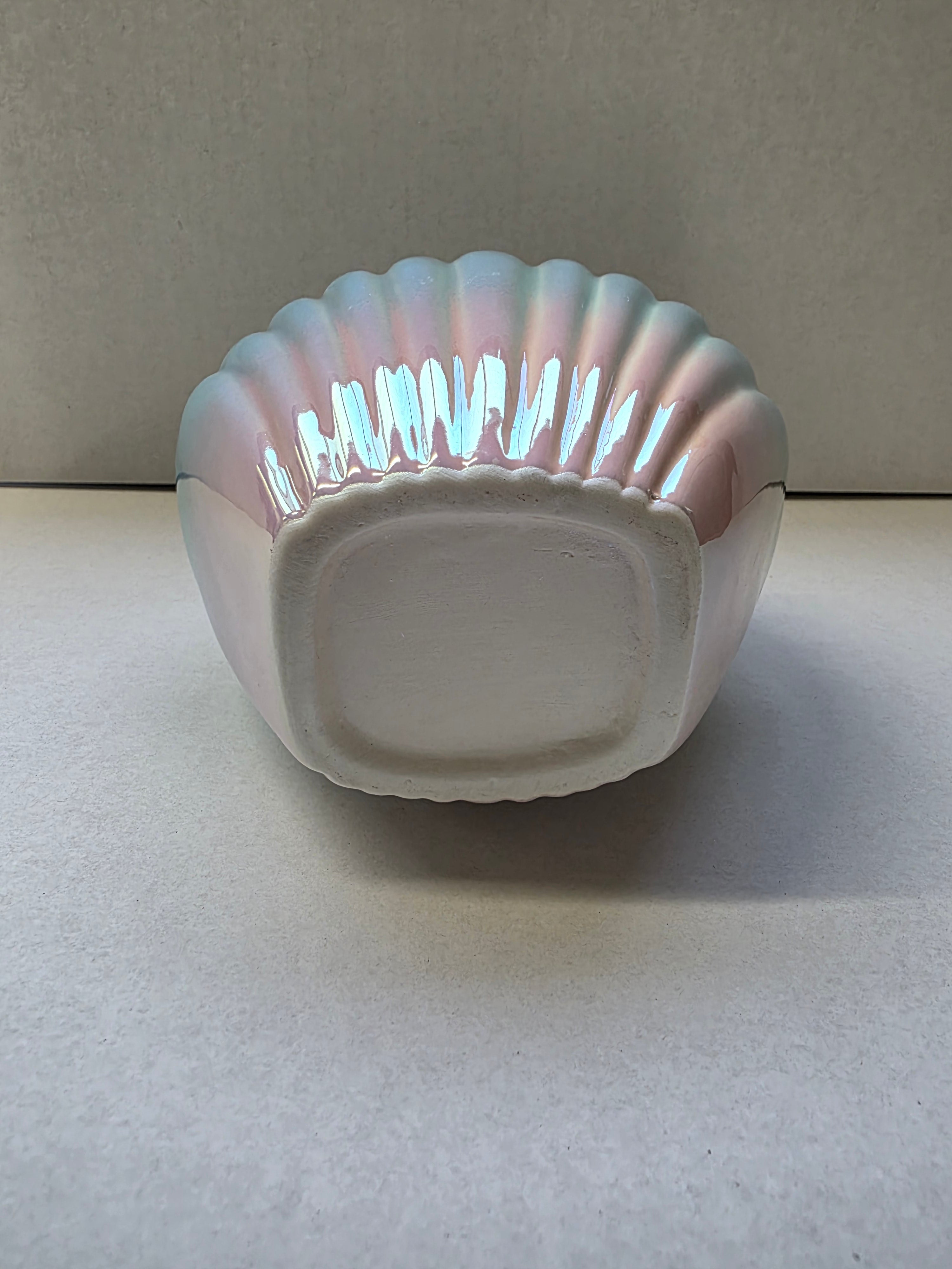 Ceramic Vase Mermaid Shell 14x16x12cm