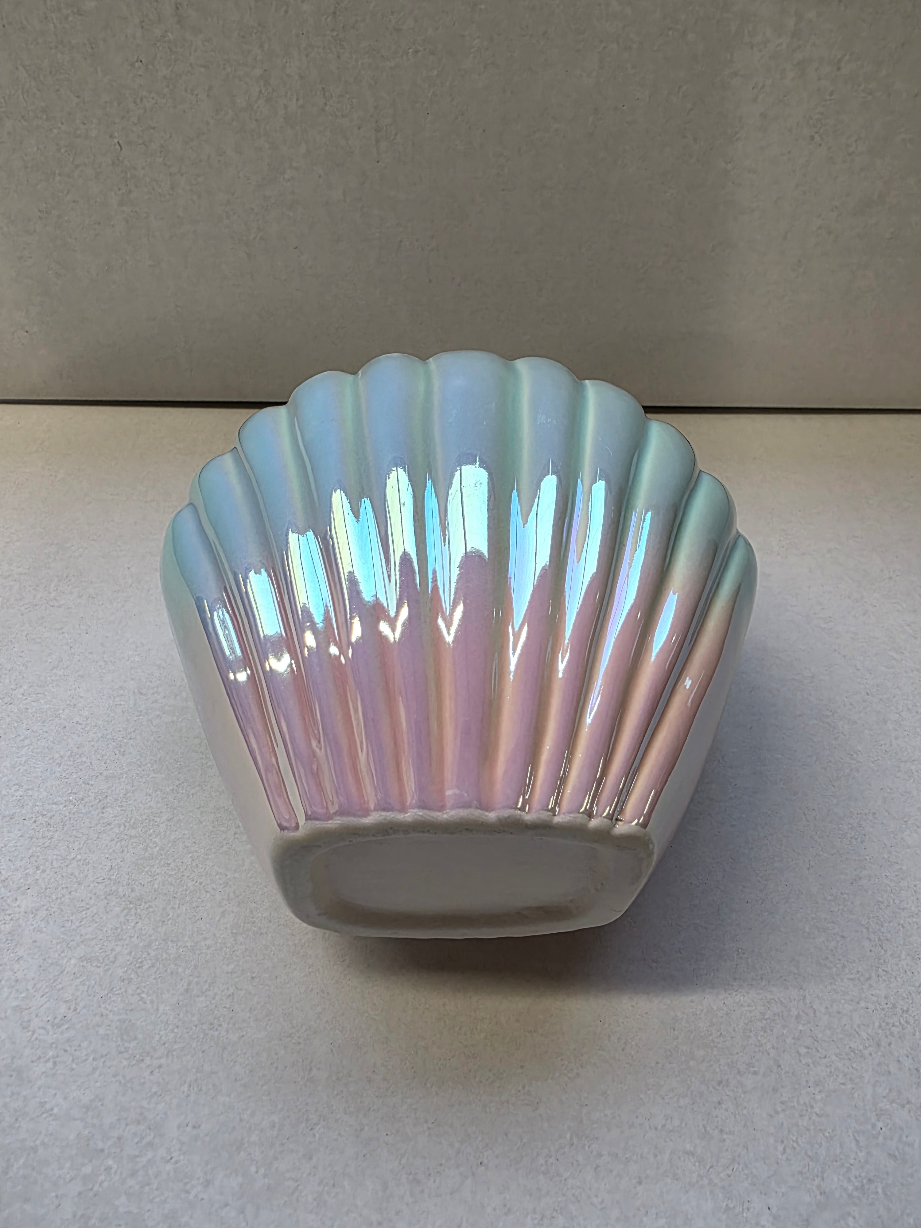 Ceramic Vase Mermaid Shell 14x16x12cm
