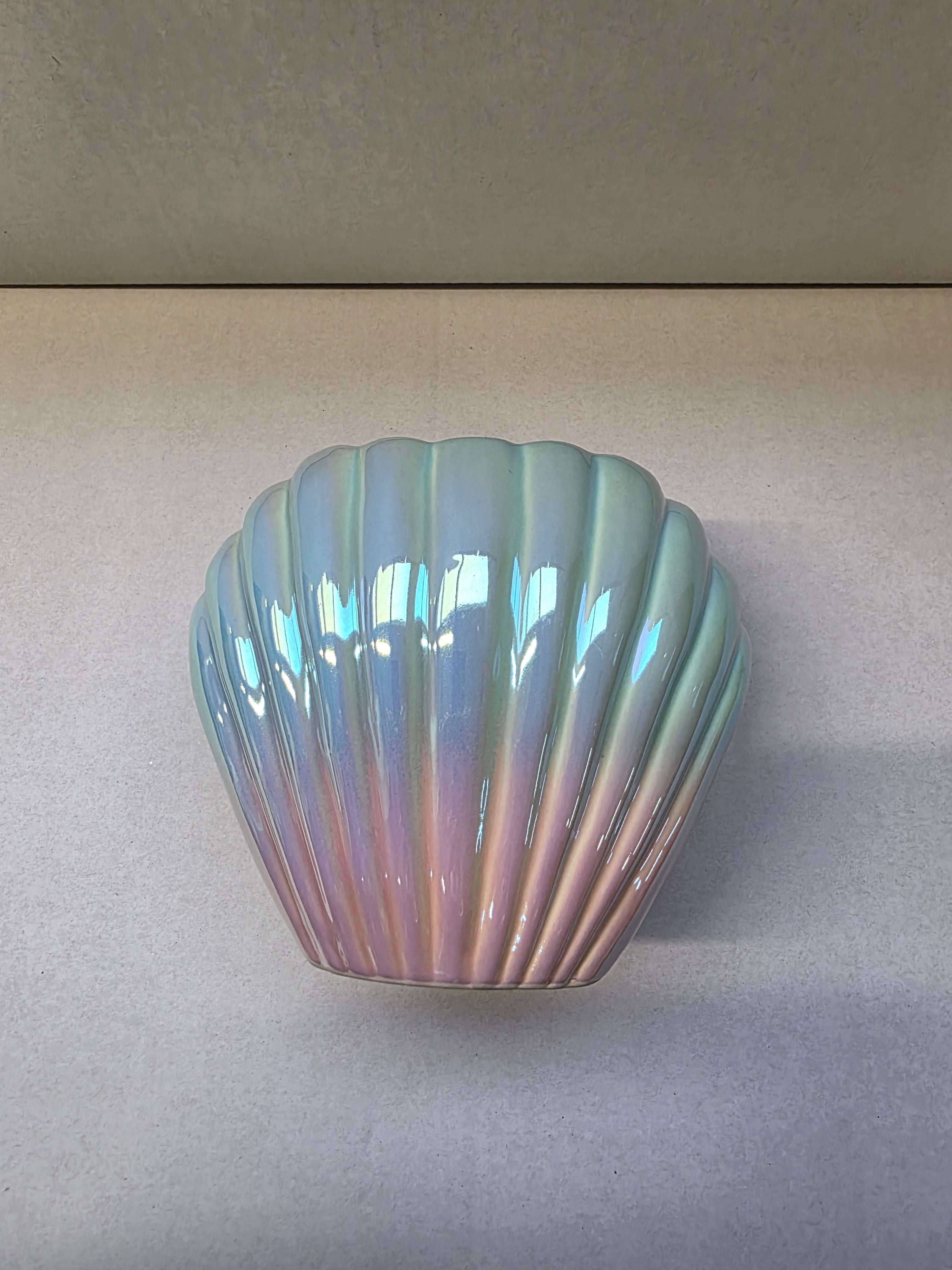 Ceramic Vase Mermaid Shell 14x16x12cm