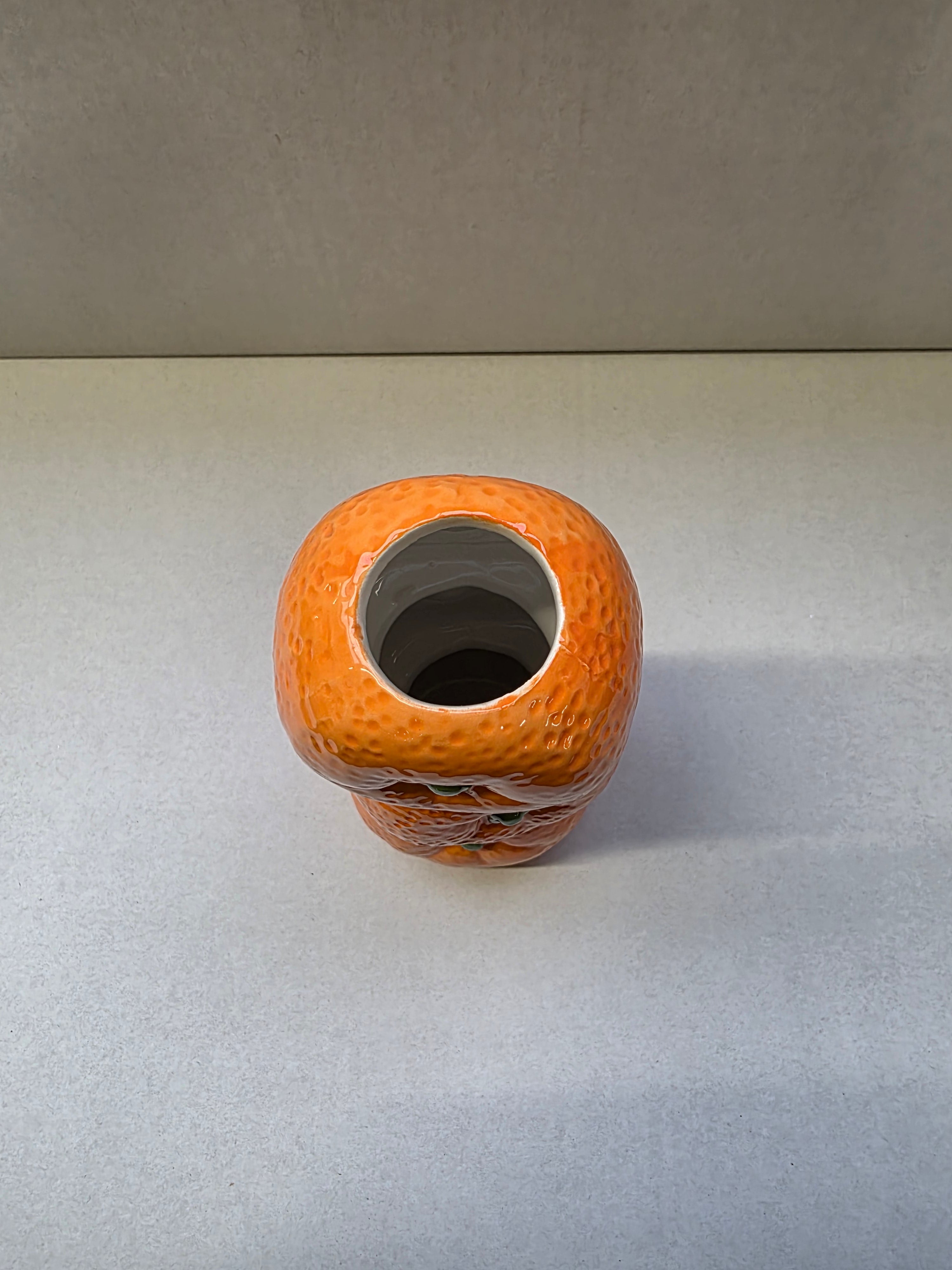 Dolomite Orange Vase 8x7.5x19cm