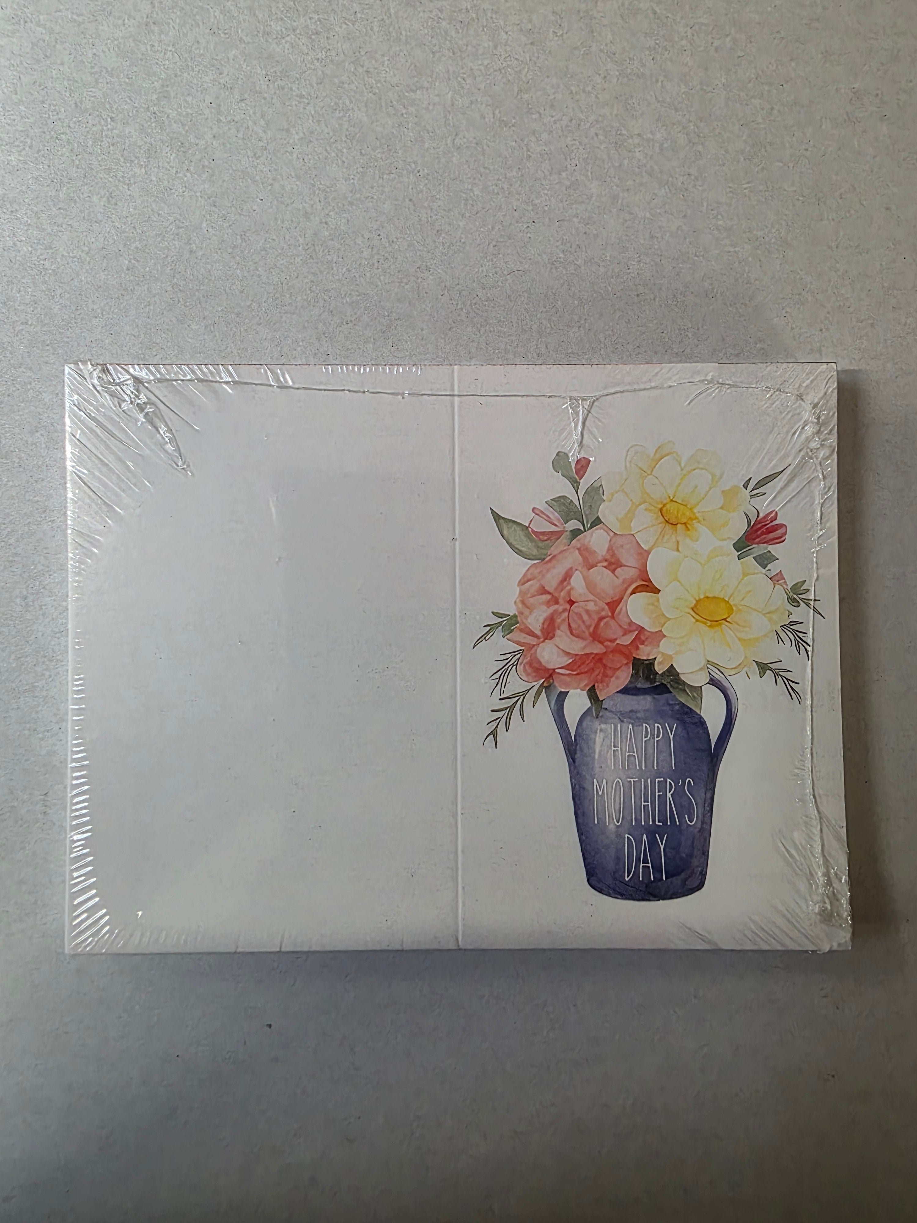 Folded Card Mothers Day Vase  (3 pack of 25 cards each)