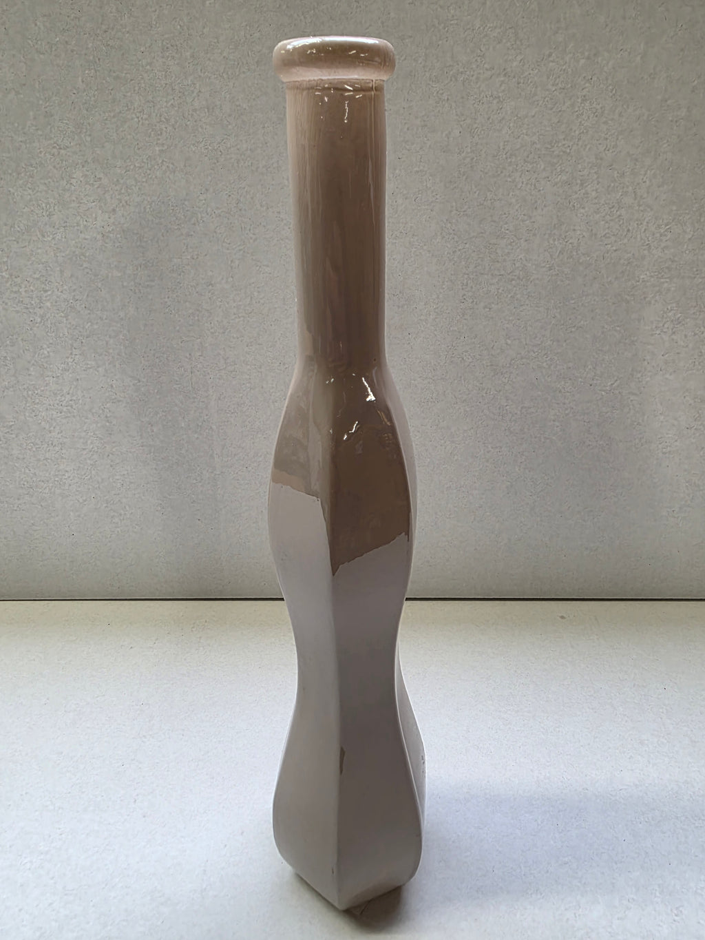 Glass Jovi Vase Beige (PACK OF 4)