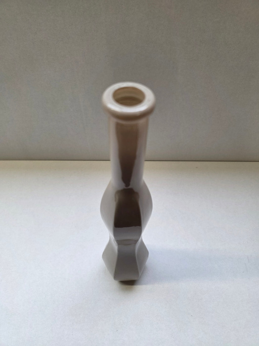 Glass Jovi Vase Beige (PACK OF 4)