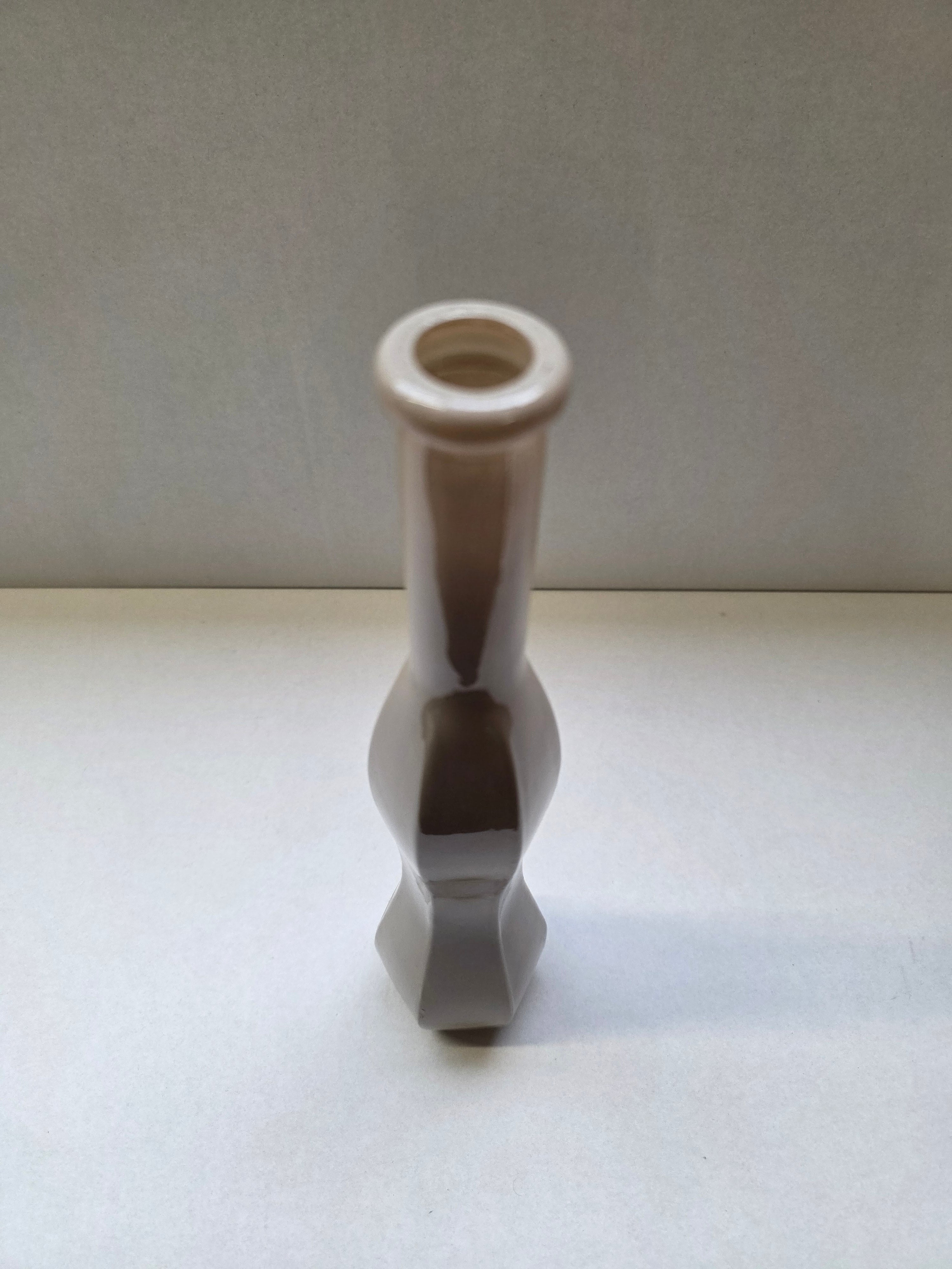 Glass Jovi Vase Beige (PACK OF 4)