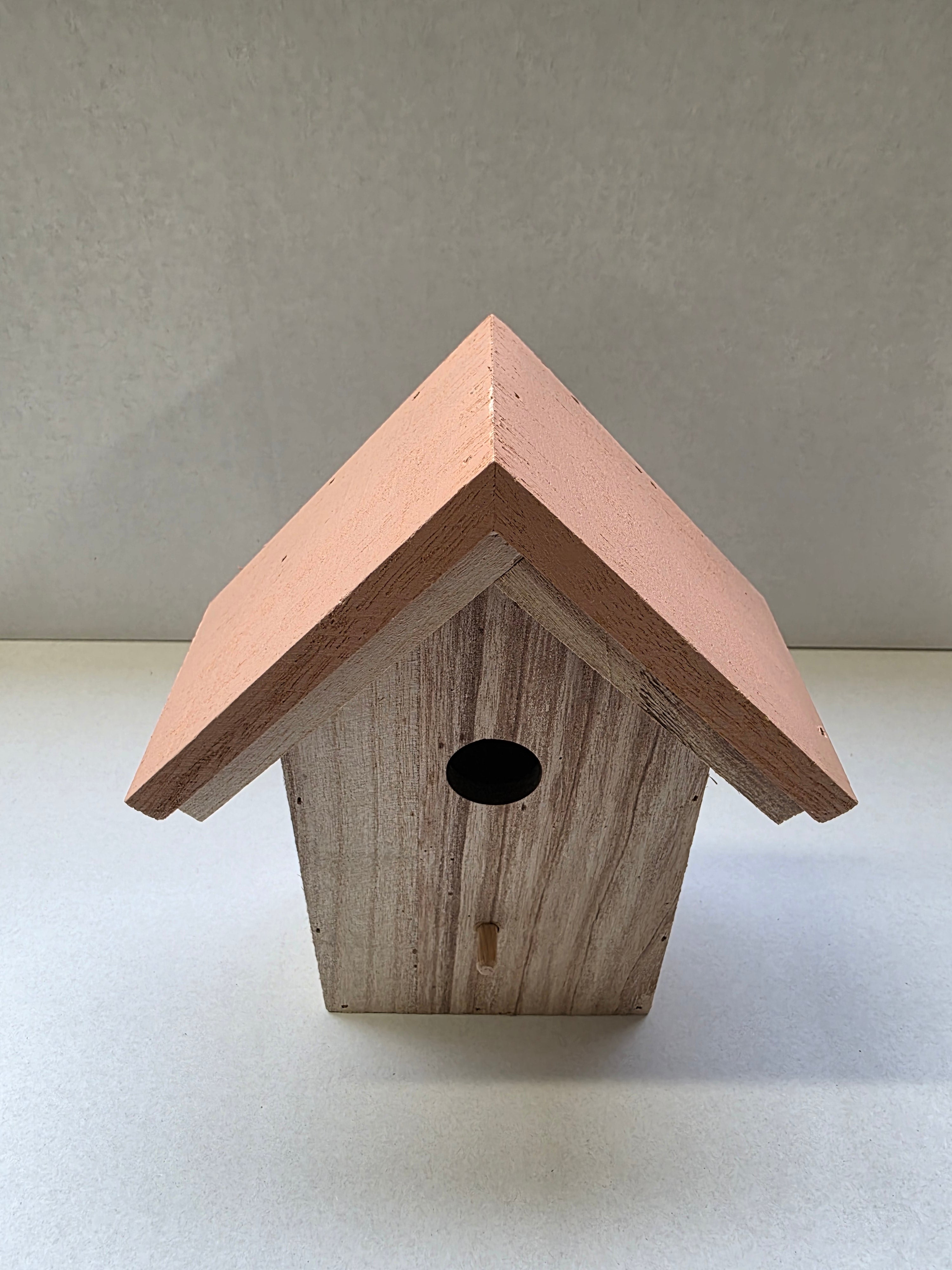 Hanger Birdhouse Cabin Light Pink (PACK OF 2)