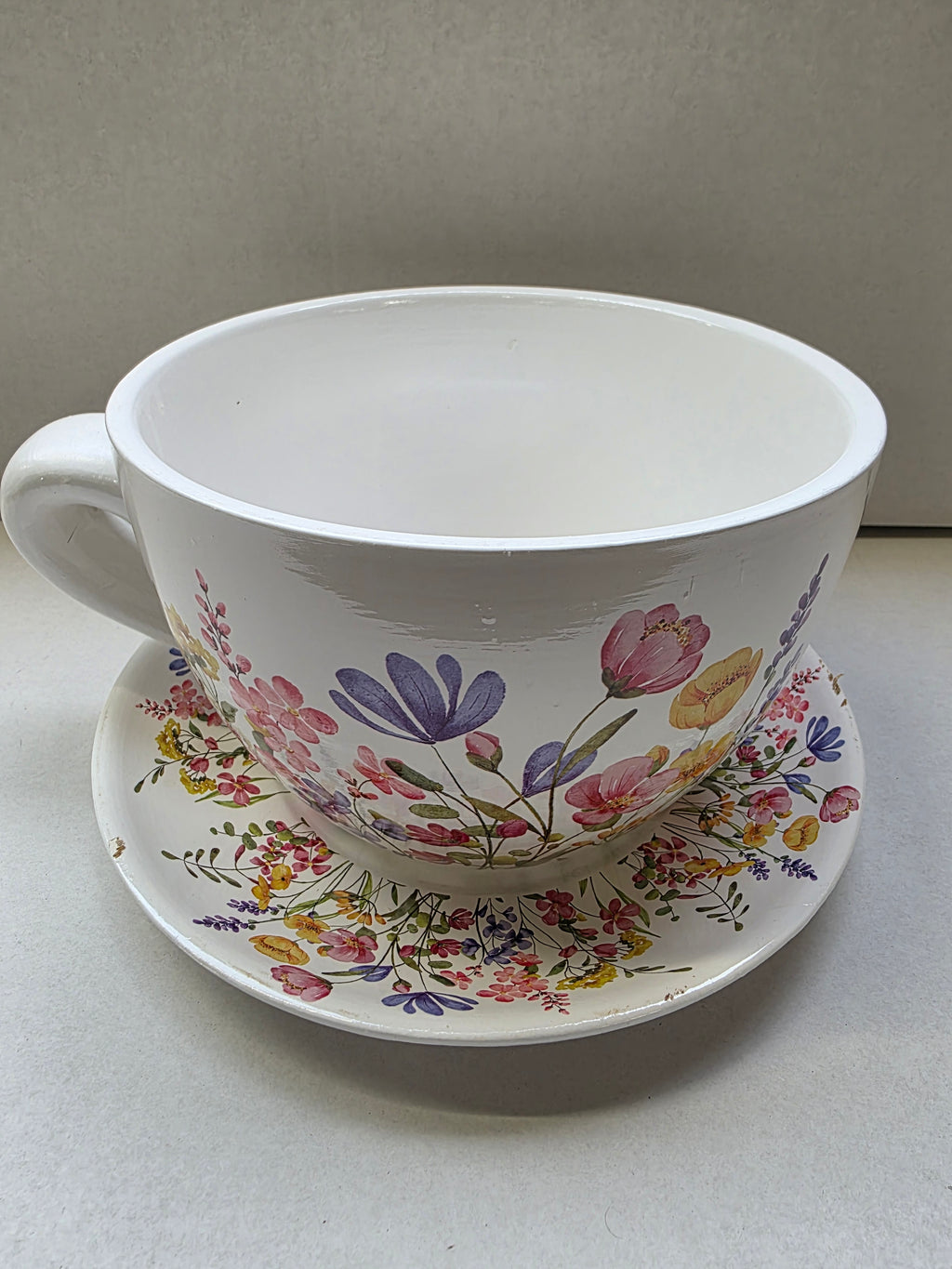 Pot Cup & Saucer Fiori 23cm
