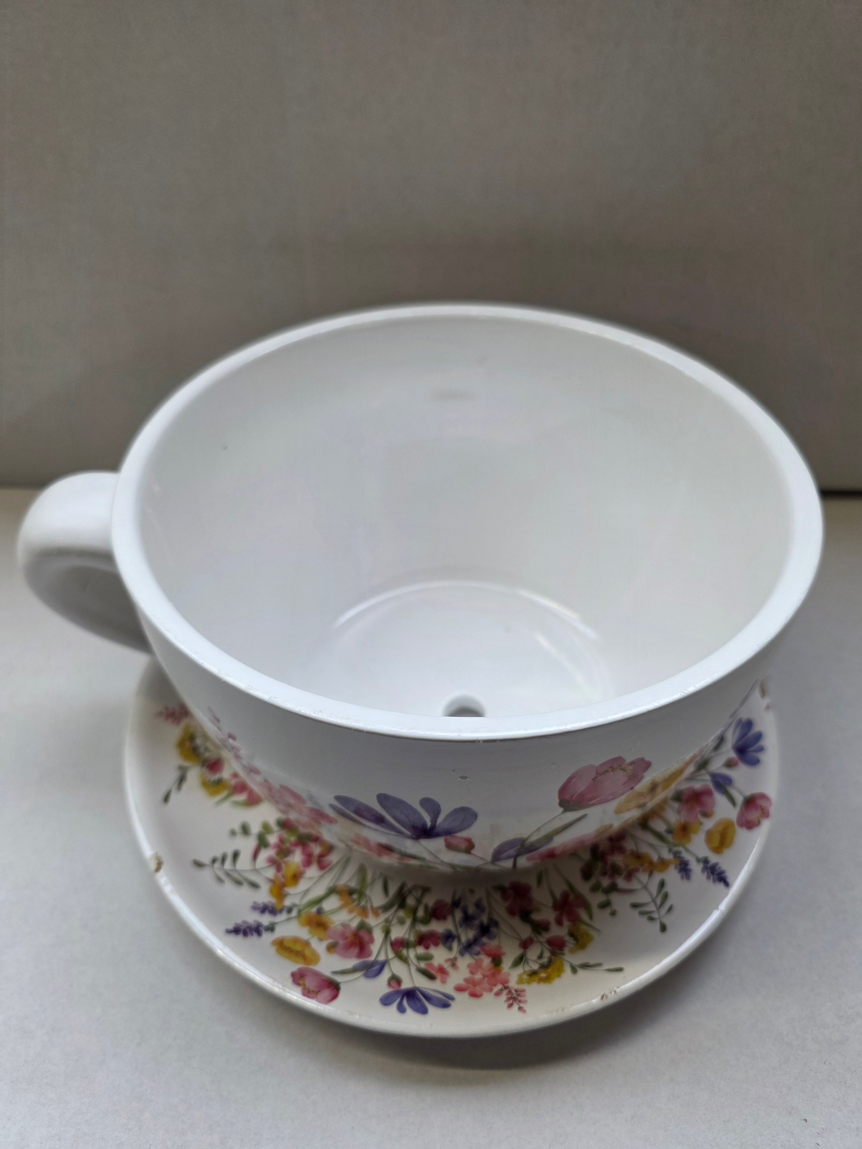 Pot Cup & Saucer Fiori 23cm