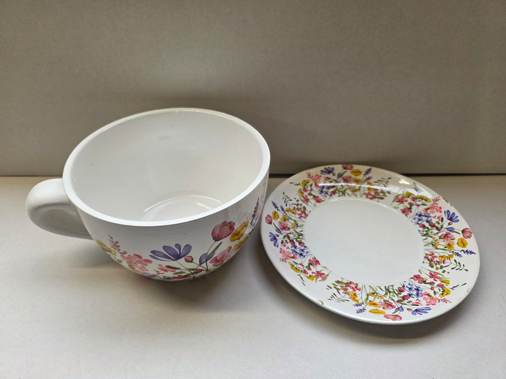 Pot Cup & Saucer Fiori 23cm