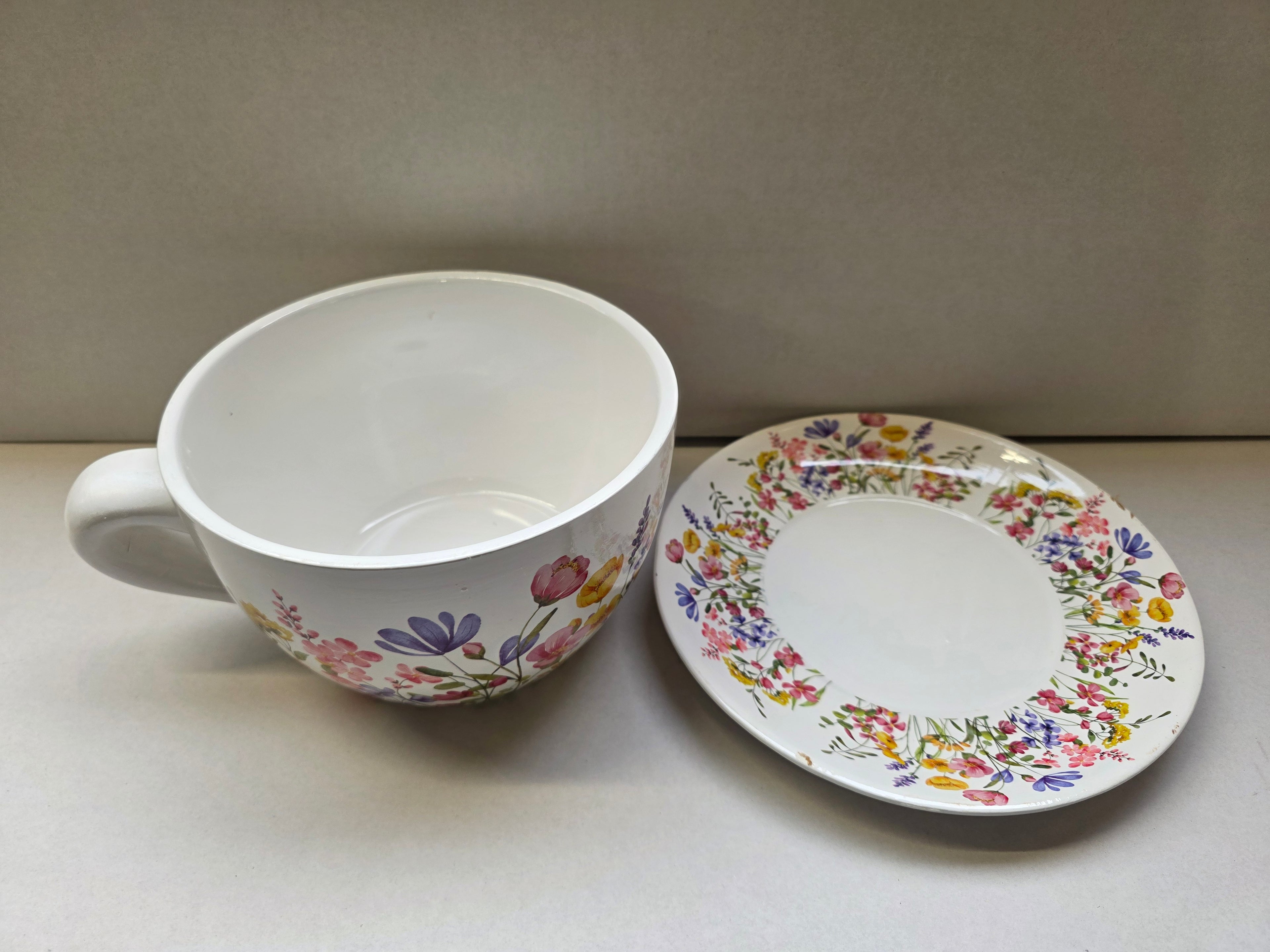 Pot Cup & Saucer Fiori 23cm