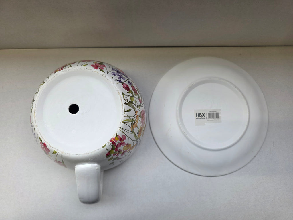 Pot Cup & Saucer Fiori 23cm