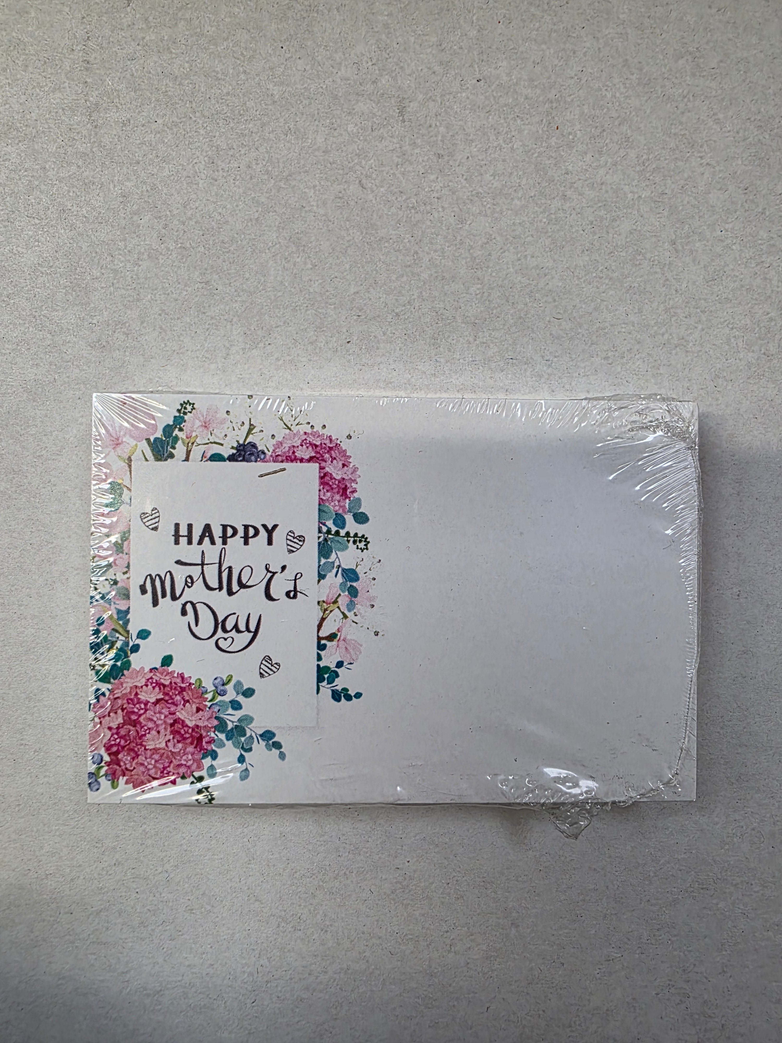 Small Card Mothers Day Floral (3 pack of 50 cards each)