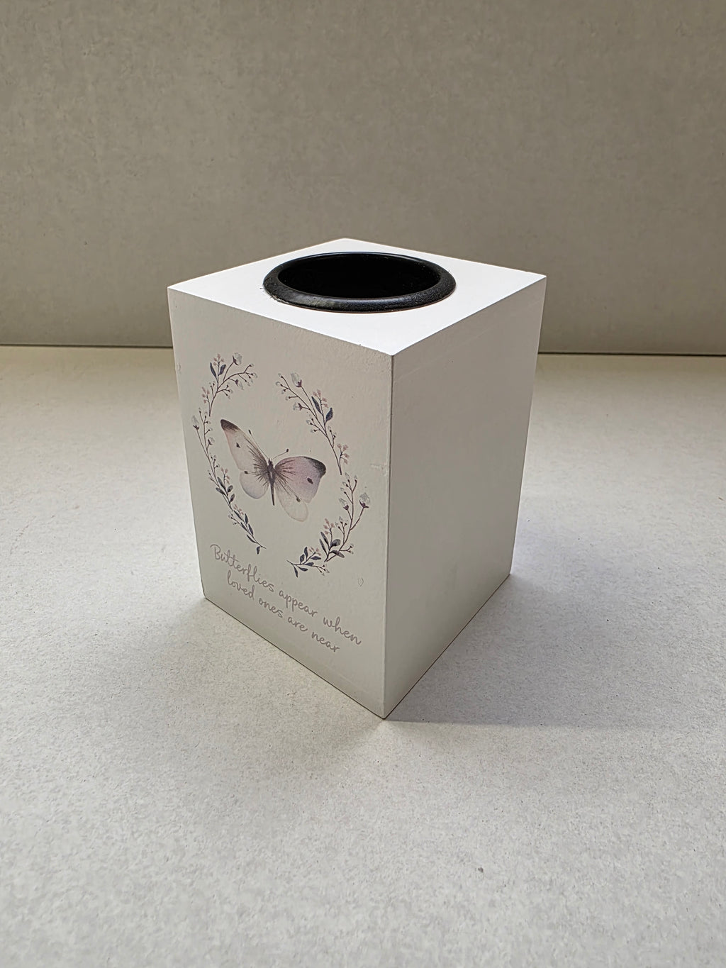 Tealight Holder Butterfly 10x7cm