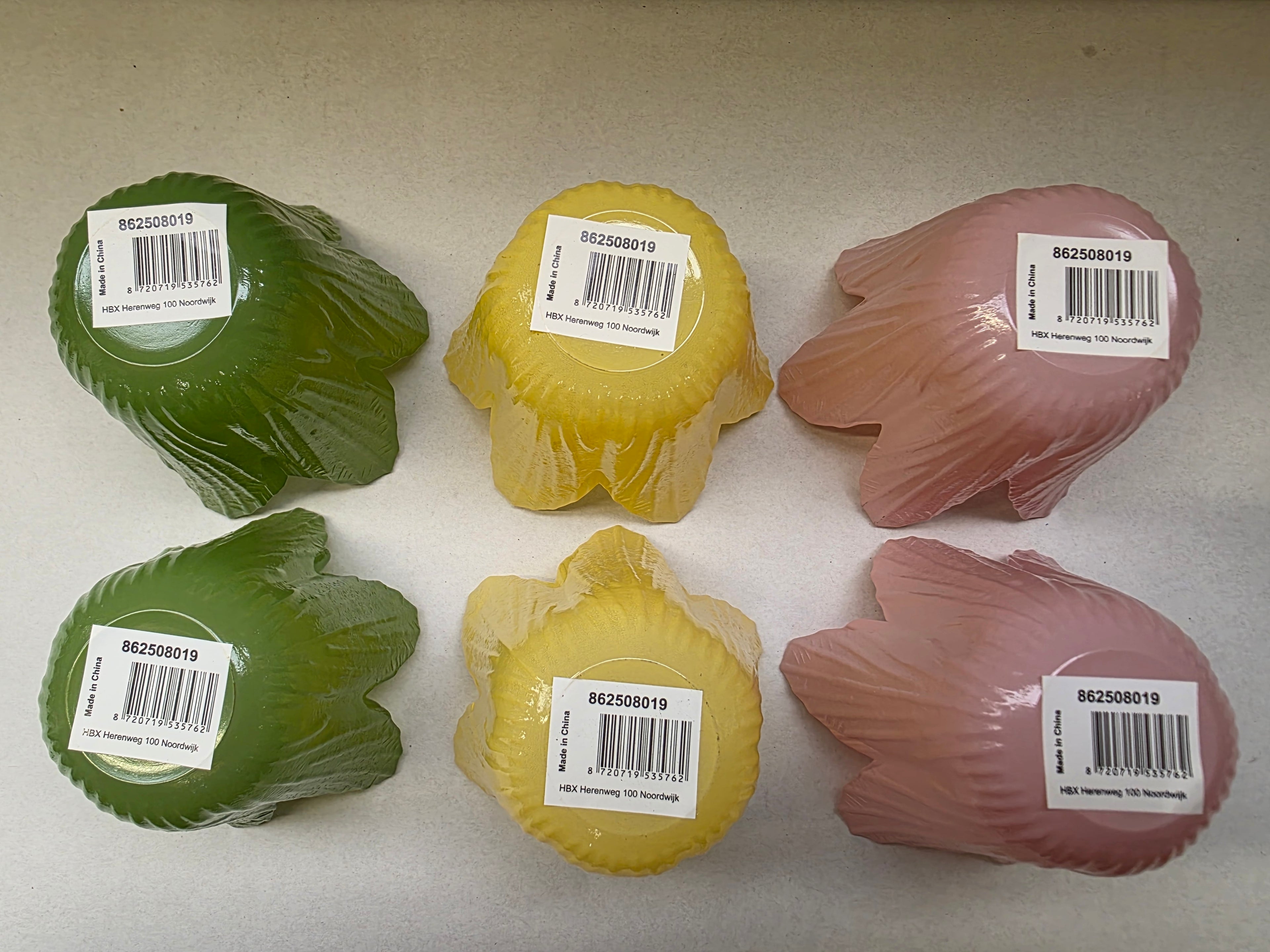 Tealight Tulip Assorted 7.5x5.5cm (PACK OF 3)