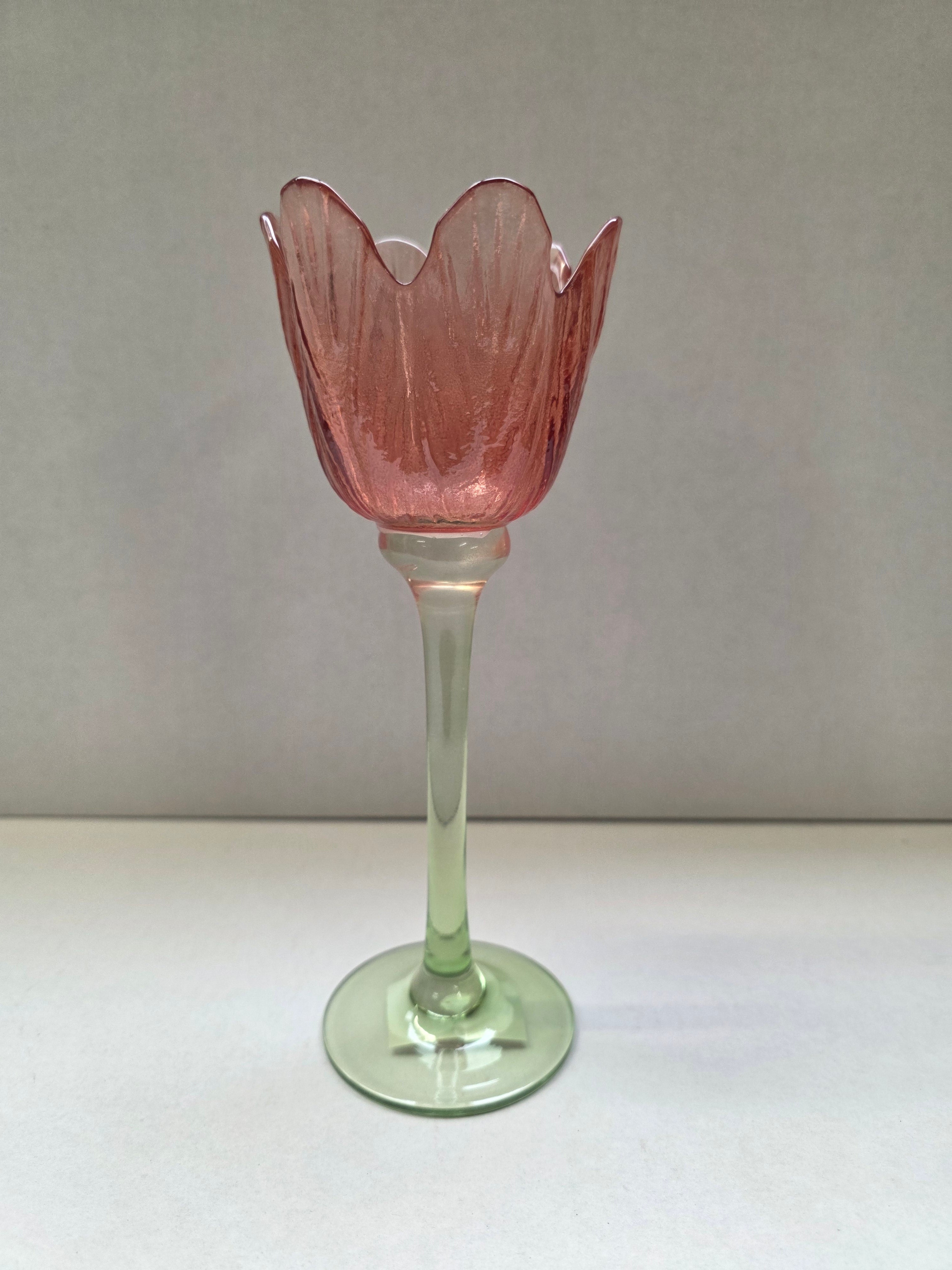 Tealight Tulipa Lux Red 22.5x8cm