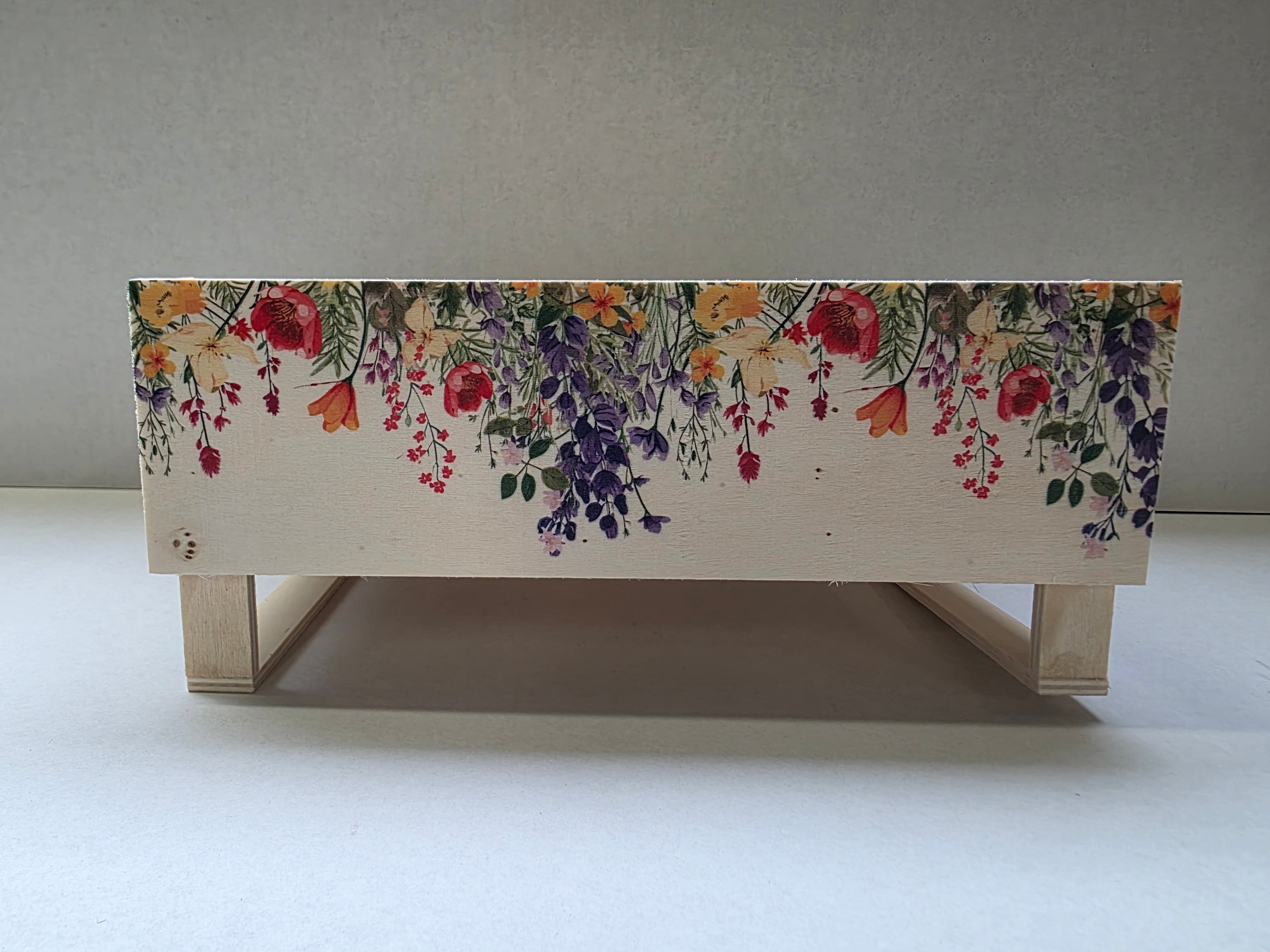 Wooden Crate Wildflowers Mix 26cm