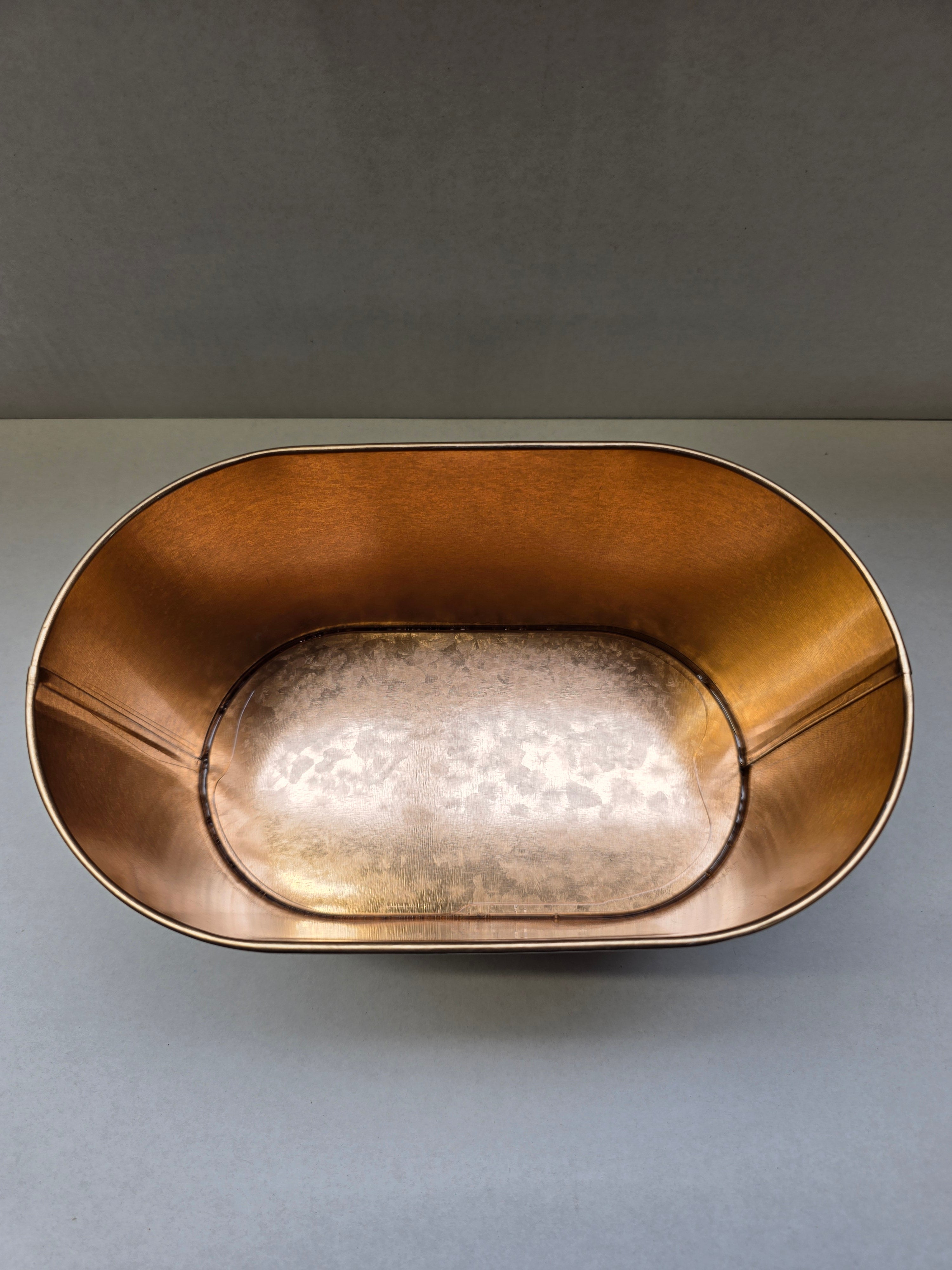 Zinc Bowl Green Wild 22.5x14x11cm (PACK OF 2)