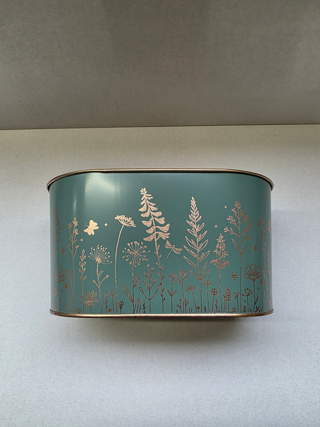 Zinc Bowl Green Wild 22.5x14x11cm (PACK OF 2)