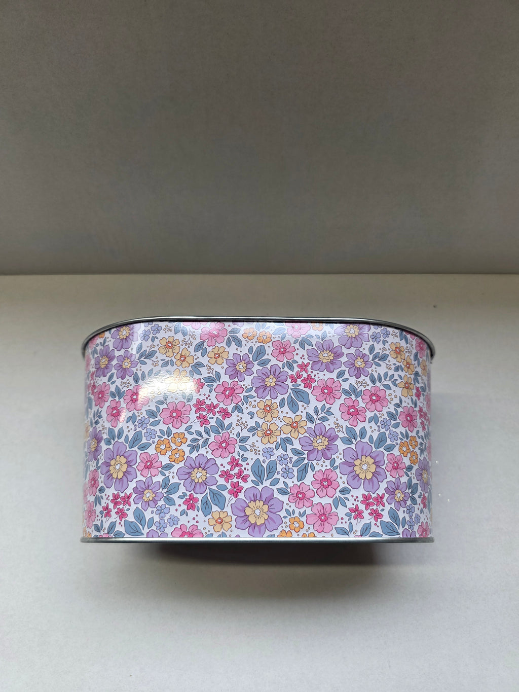 Zinc Oval Liberty Floral 22.5x14x11cm (PACK OF 2)