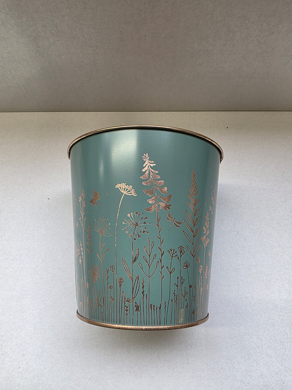 Zinc Pot Green Wild 15x13.7x10cm (PACK OF 2)