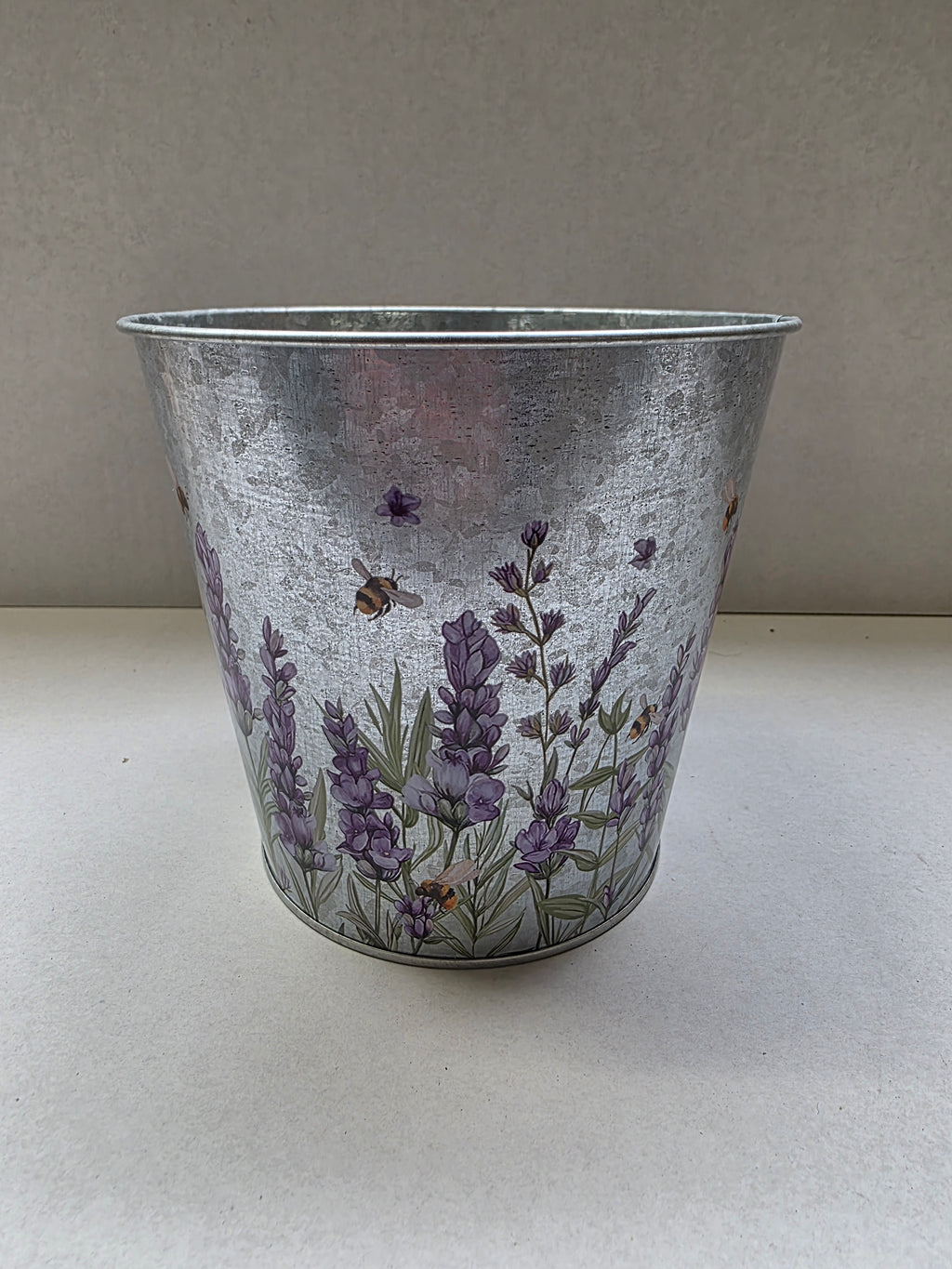 Zinc Pot Lavender 15x13.7x10.7cm (PACK OF 2)