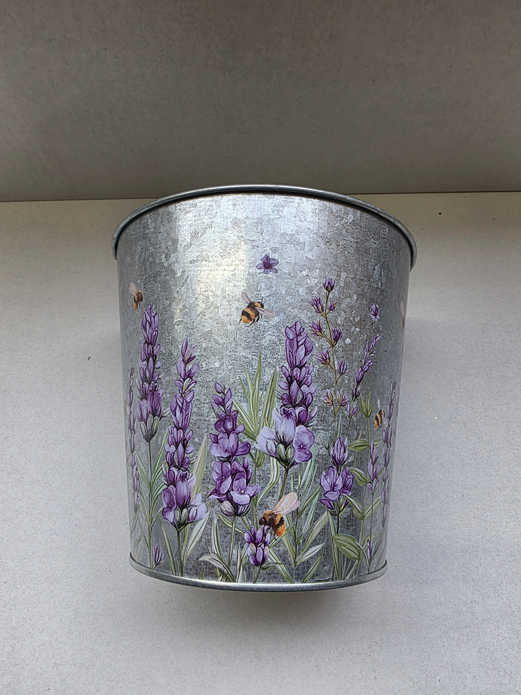 Zinc Pot Lavender 15x13.7x10.7cm (PACK OF 2)