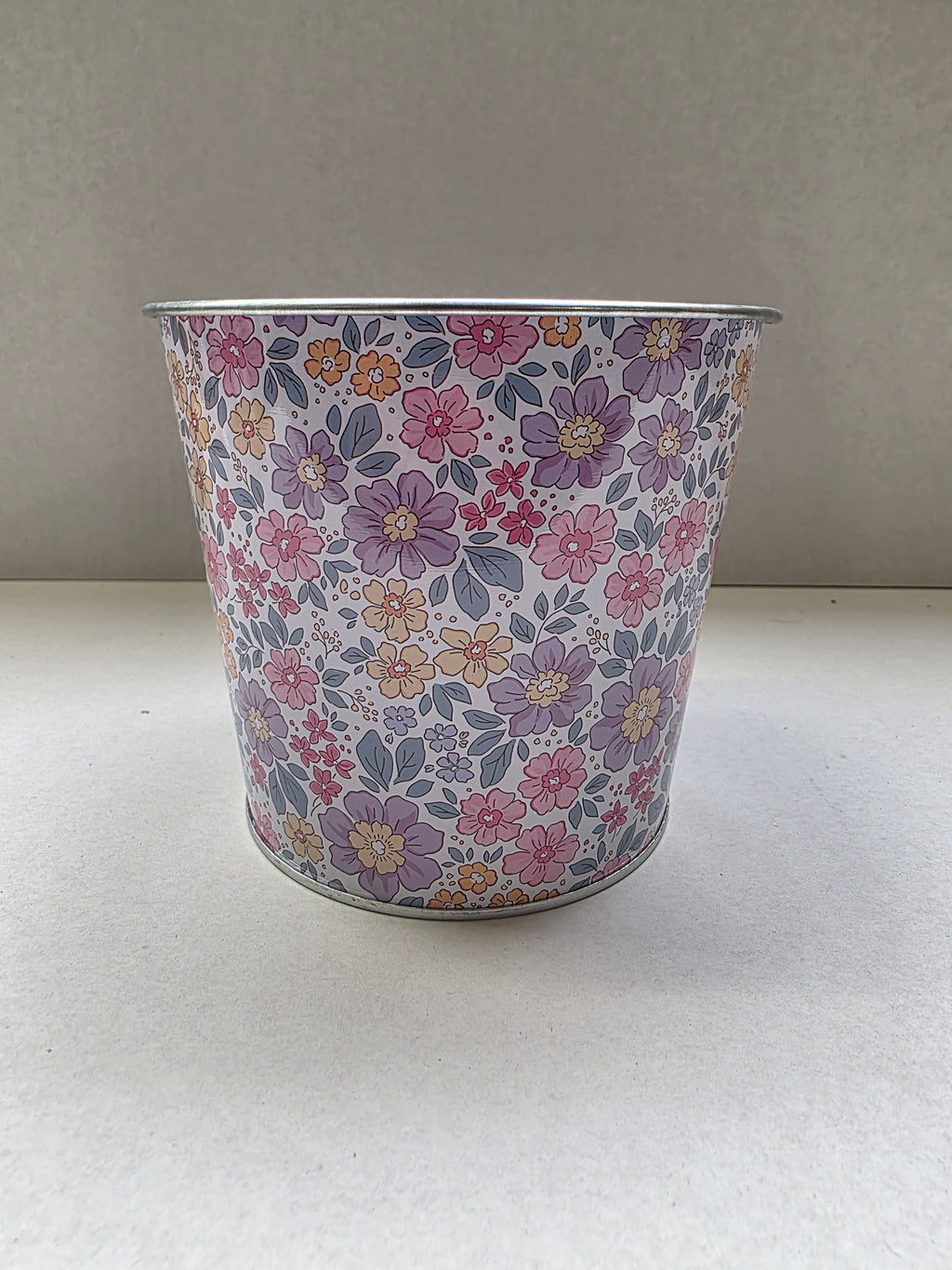 Zinc Pot Liberty Floral 13x11cm (PACK OF 3)