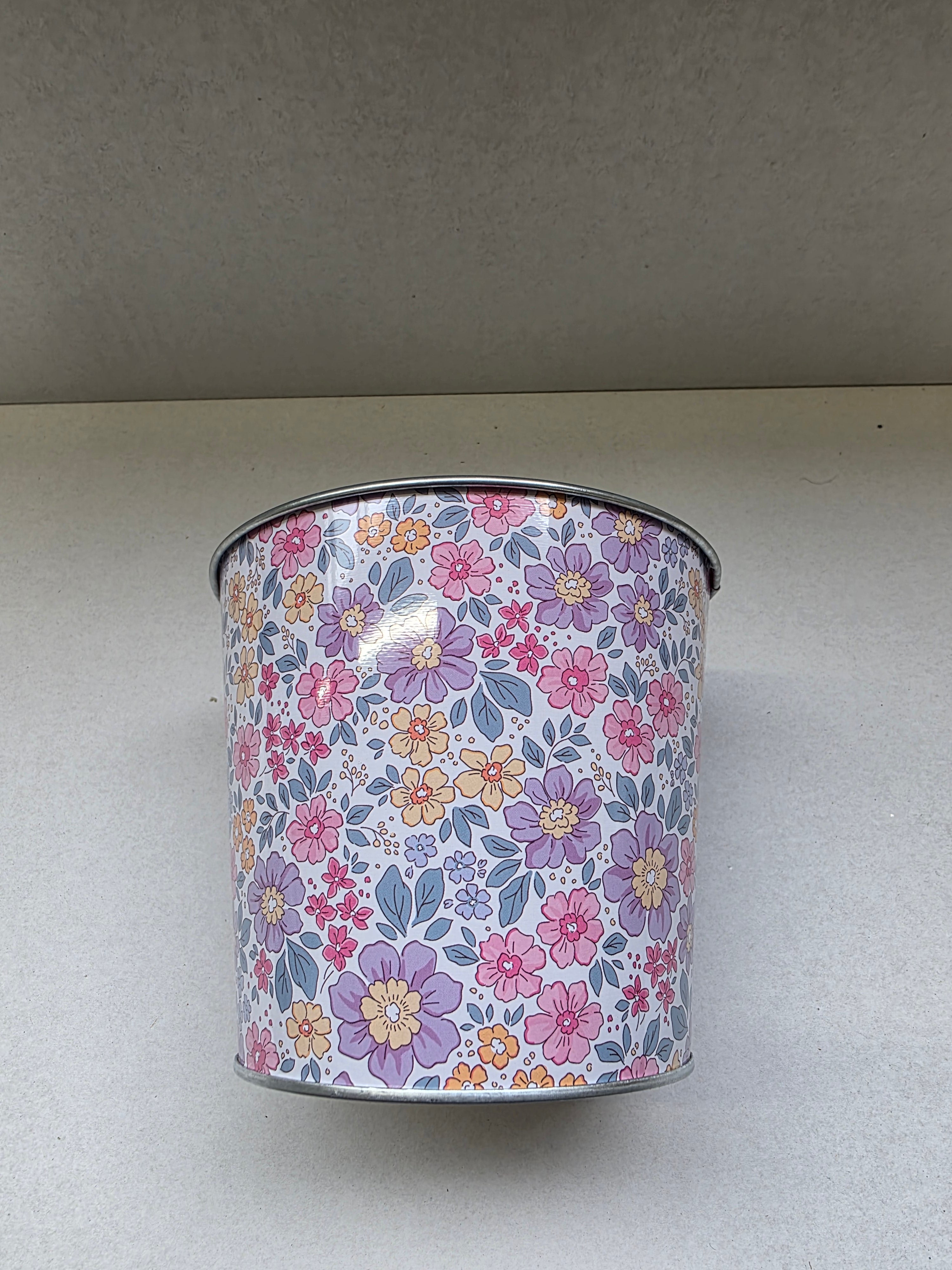 Zinc Pot Liberty Floral 13x11cm (PACK OF 3)