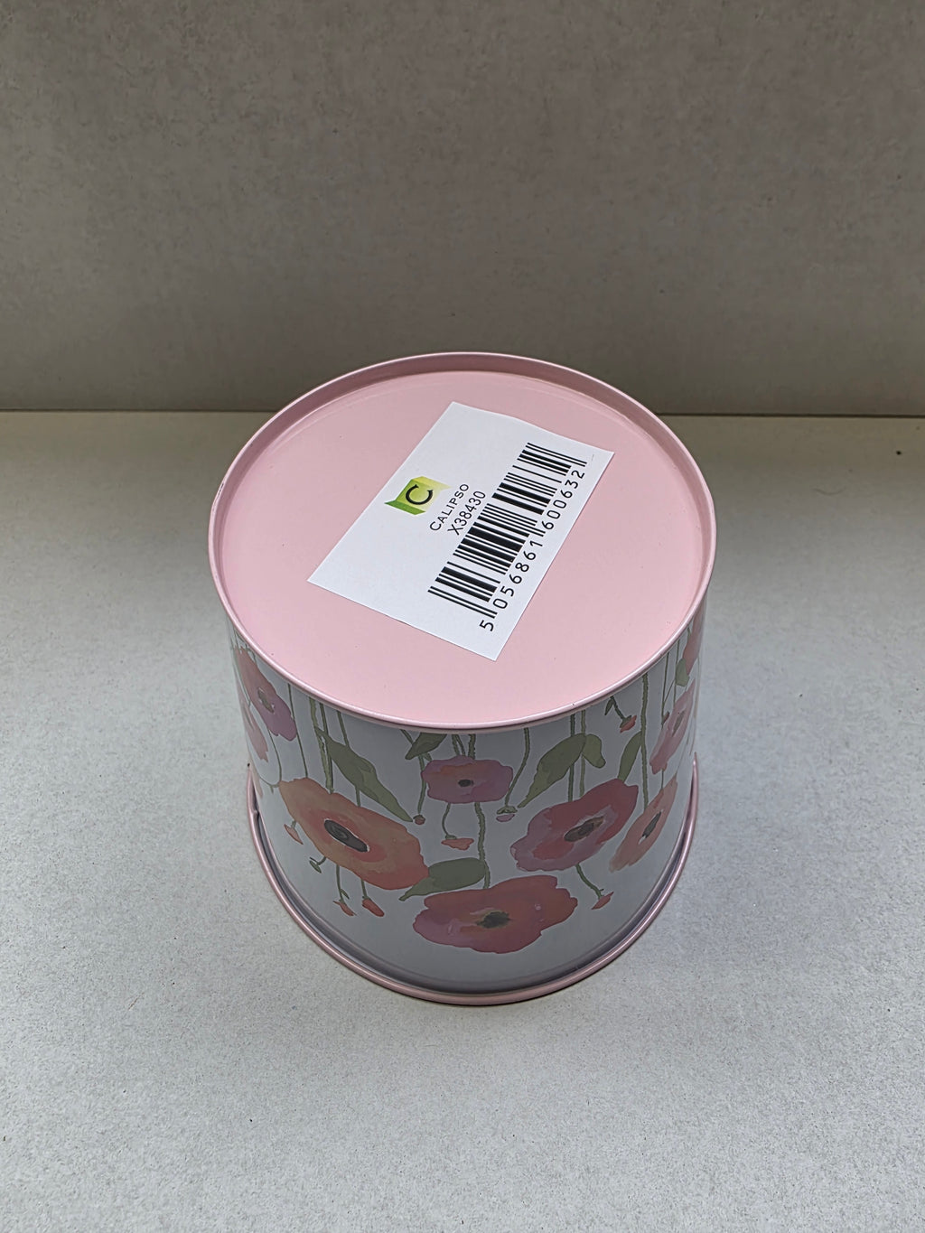 Zinc Pot Poppy 13x11x10cm (PACK OF 3)