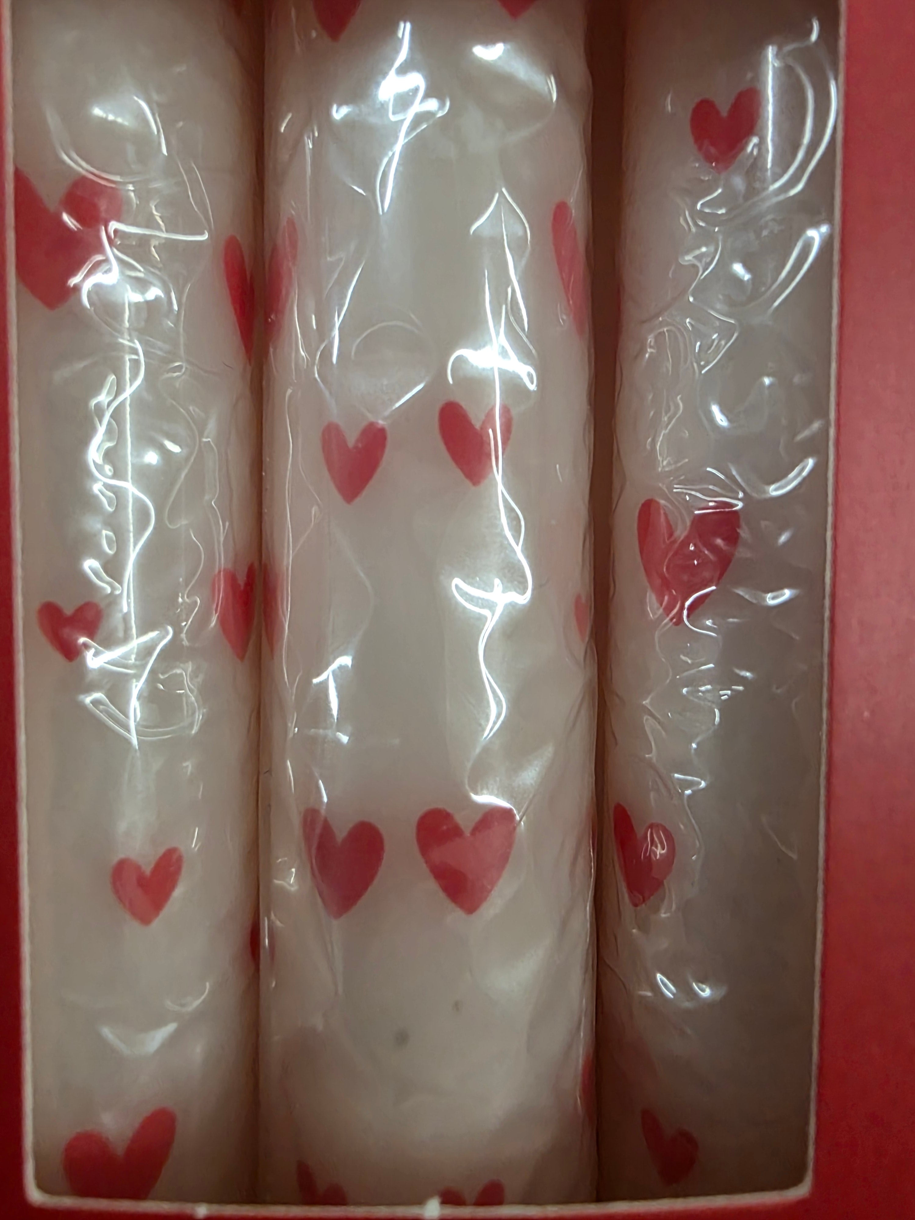 Candle Tapered Set Of 3 Love 26x2 (PACK OF 2)