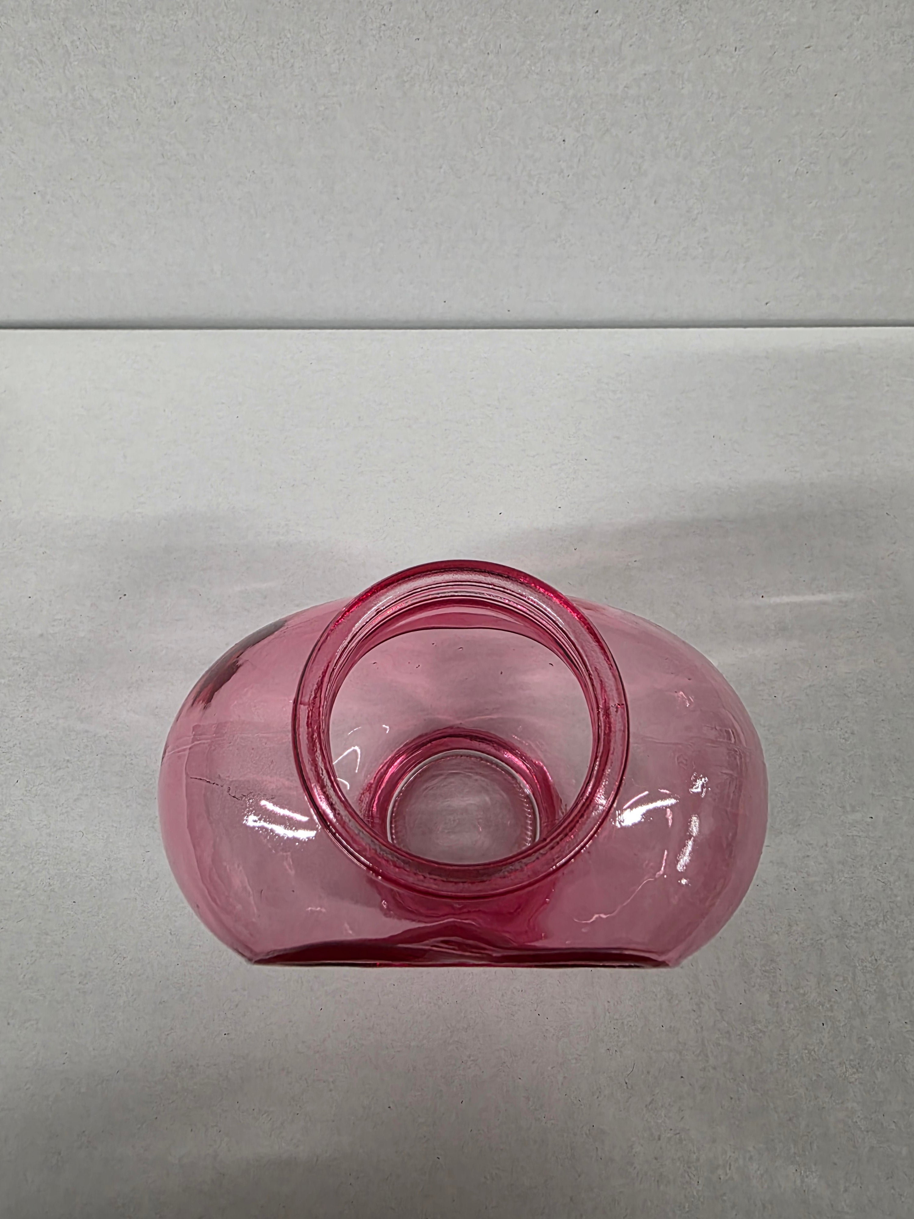 Vase Heart Glow Pink 11.8x7.3x11.5cm (PACK OF 3)