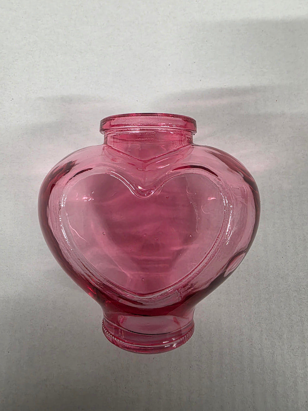 Vase Heart Glow Pink 11.8x7.3x11.5cm (PACK OF 3)
