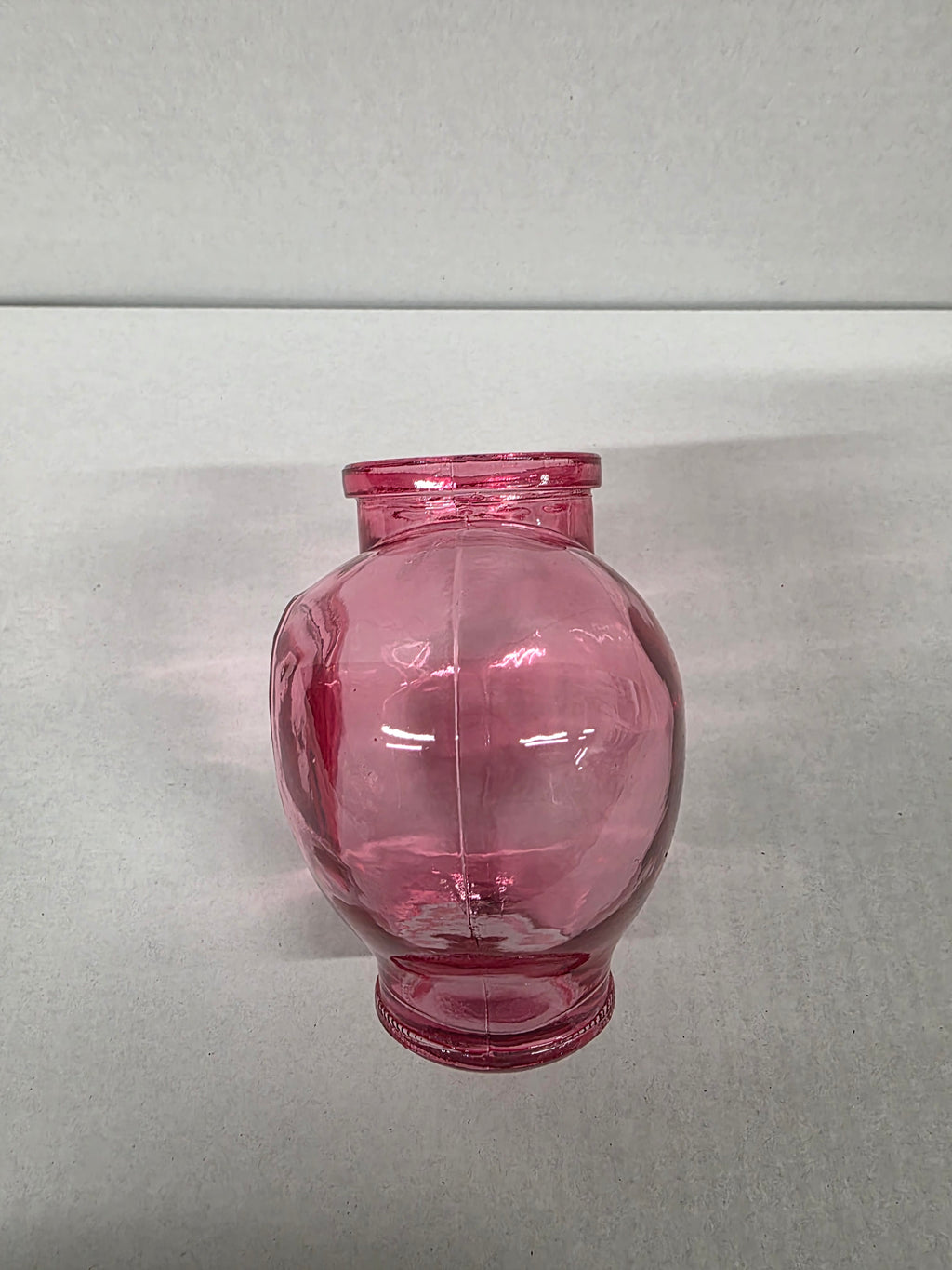 Vase Heart Glow Pink 11.8x7.3x11.5cm (PACK OF 3)