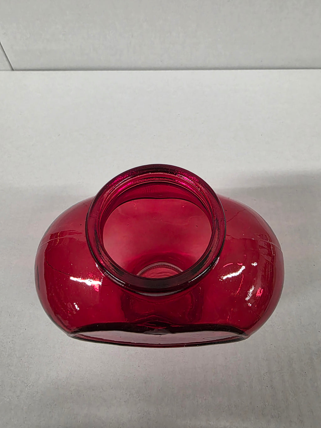 Vase Heart Glow Red 11.8x7.3x11.5cm