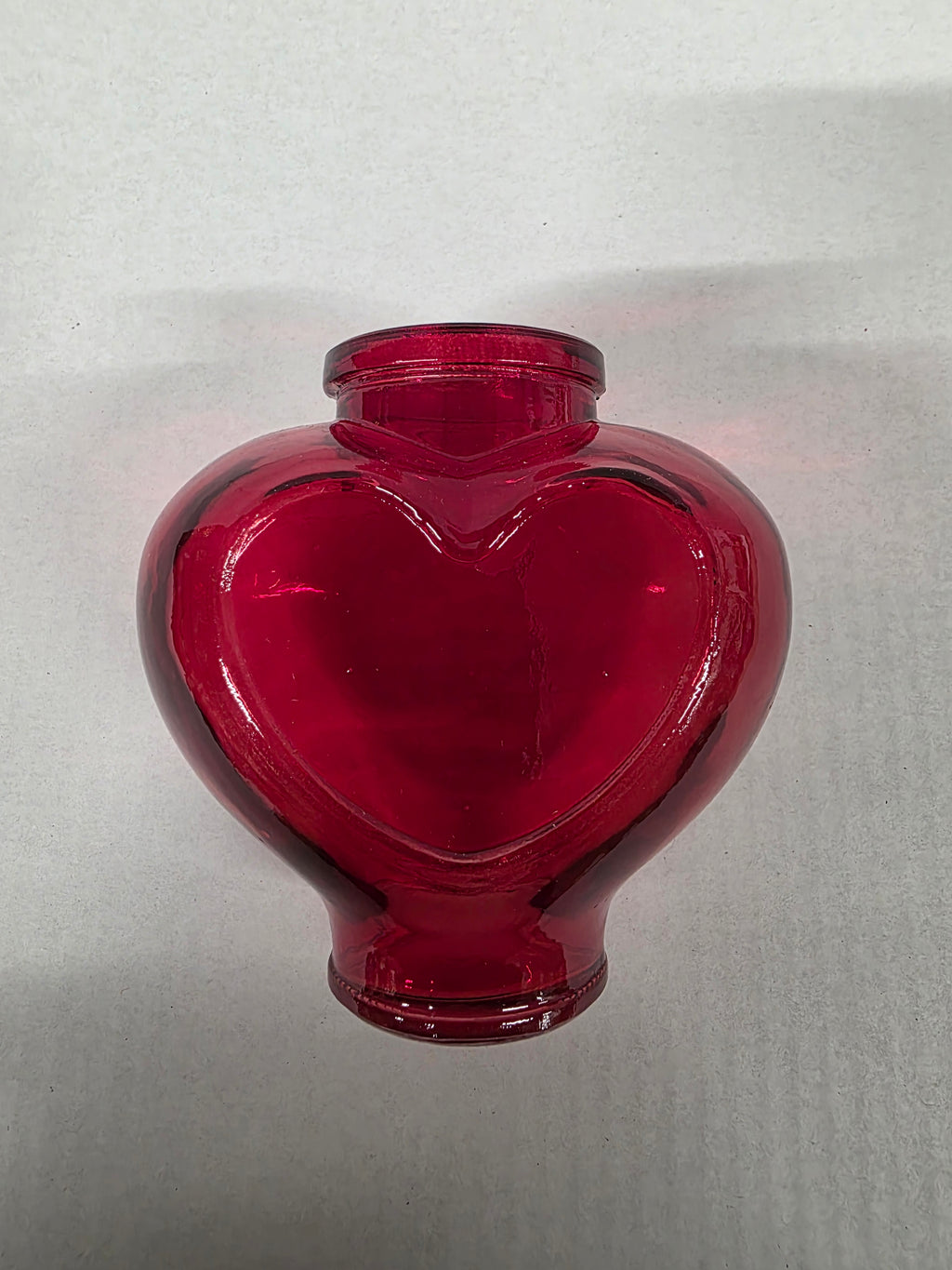 Vase Heart Glow Red 11.8x7.3x11.5cm