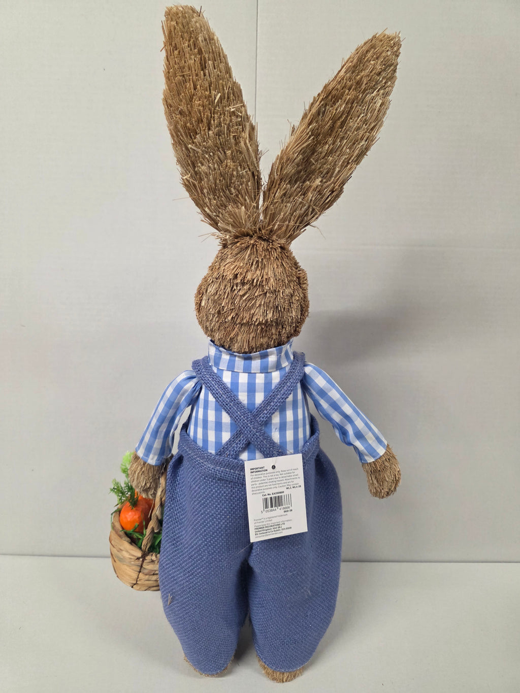 Bunny Edward With Blue Dungarees 58cm