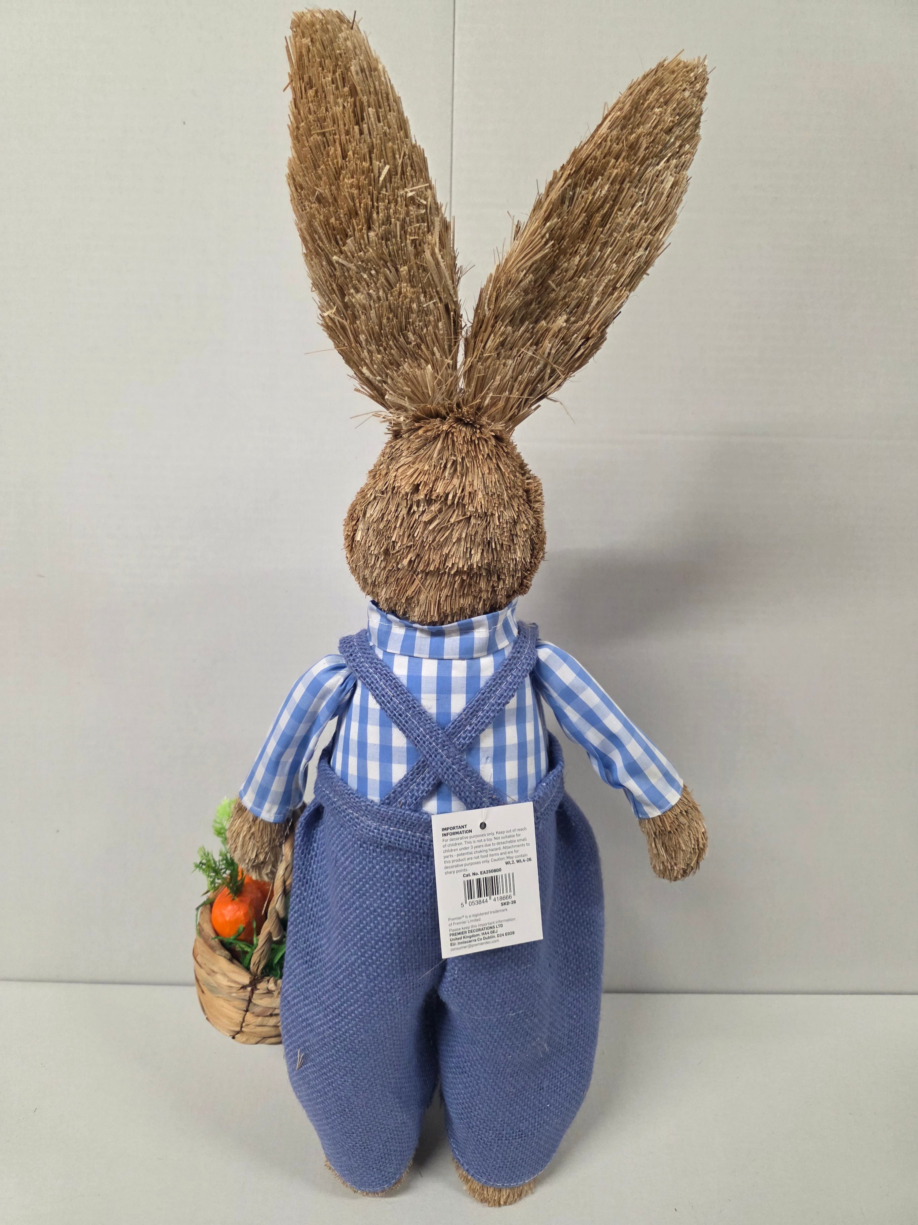 Bunny Edward With Blue Dungarees 58cm