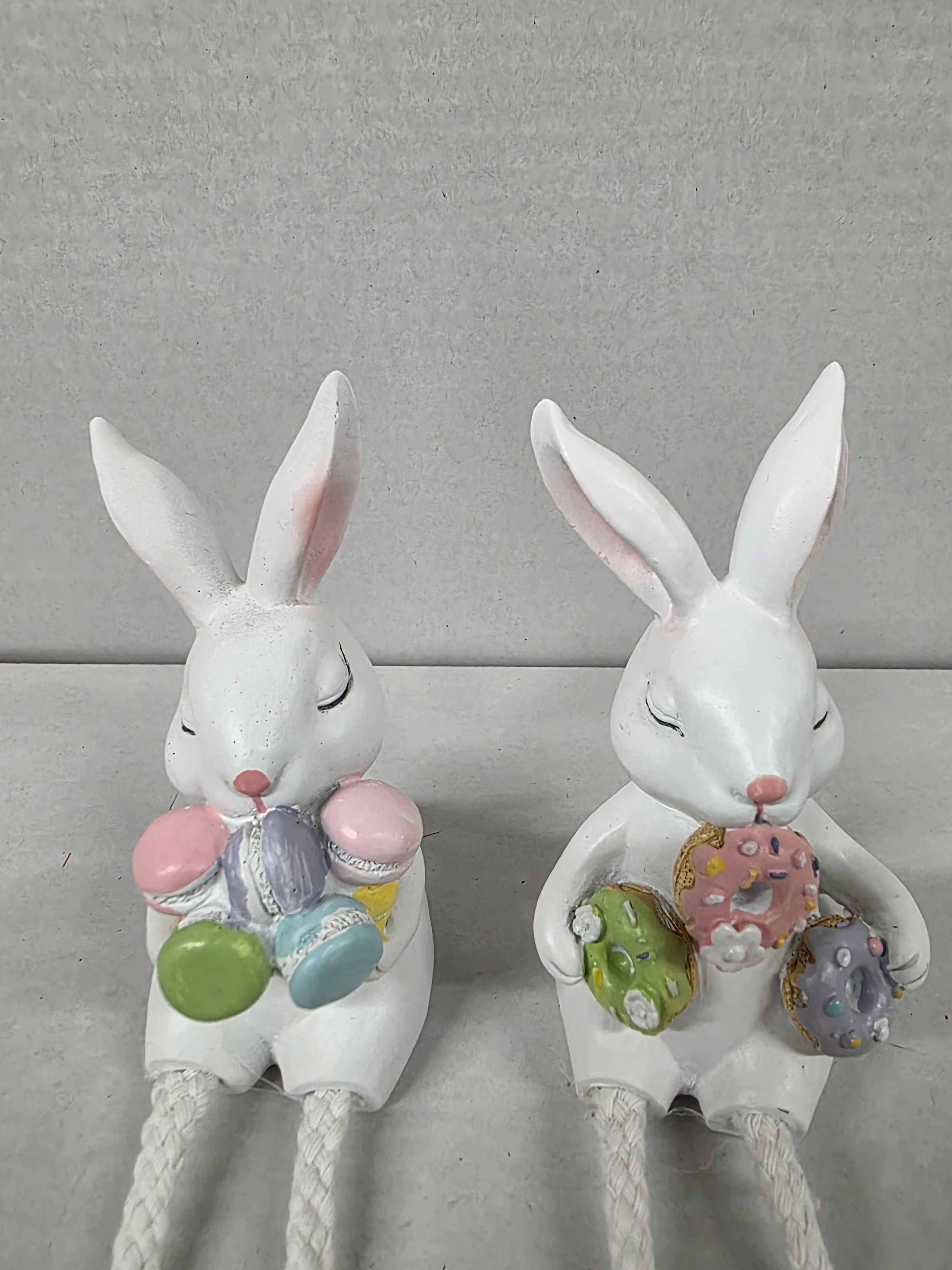 Bunny Figure With Cookie Assorted 12x7x6cm (PACK OF 2)
