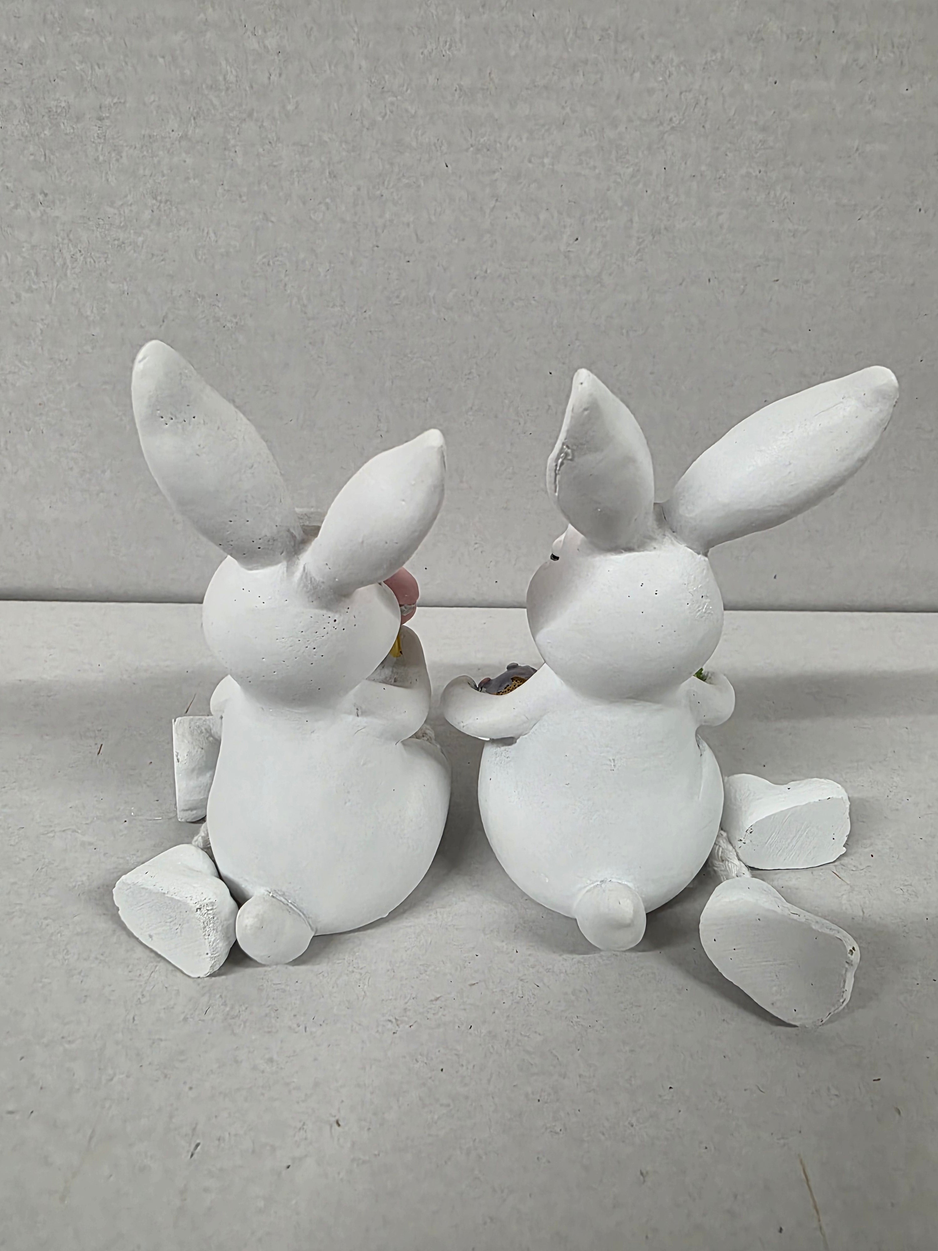 Bunny Figure With Cookie Assorted 12x7x6cm (PACK OF 2)