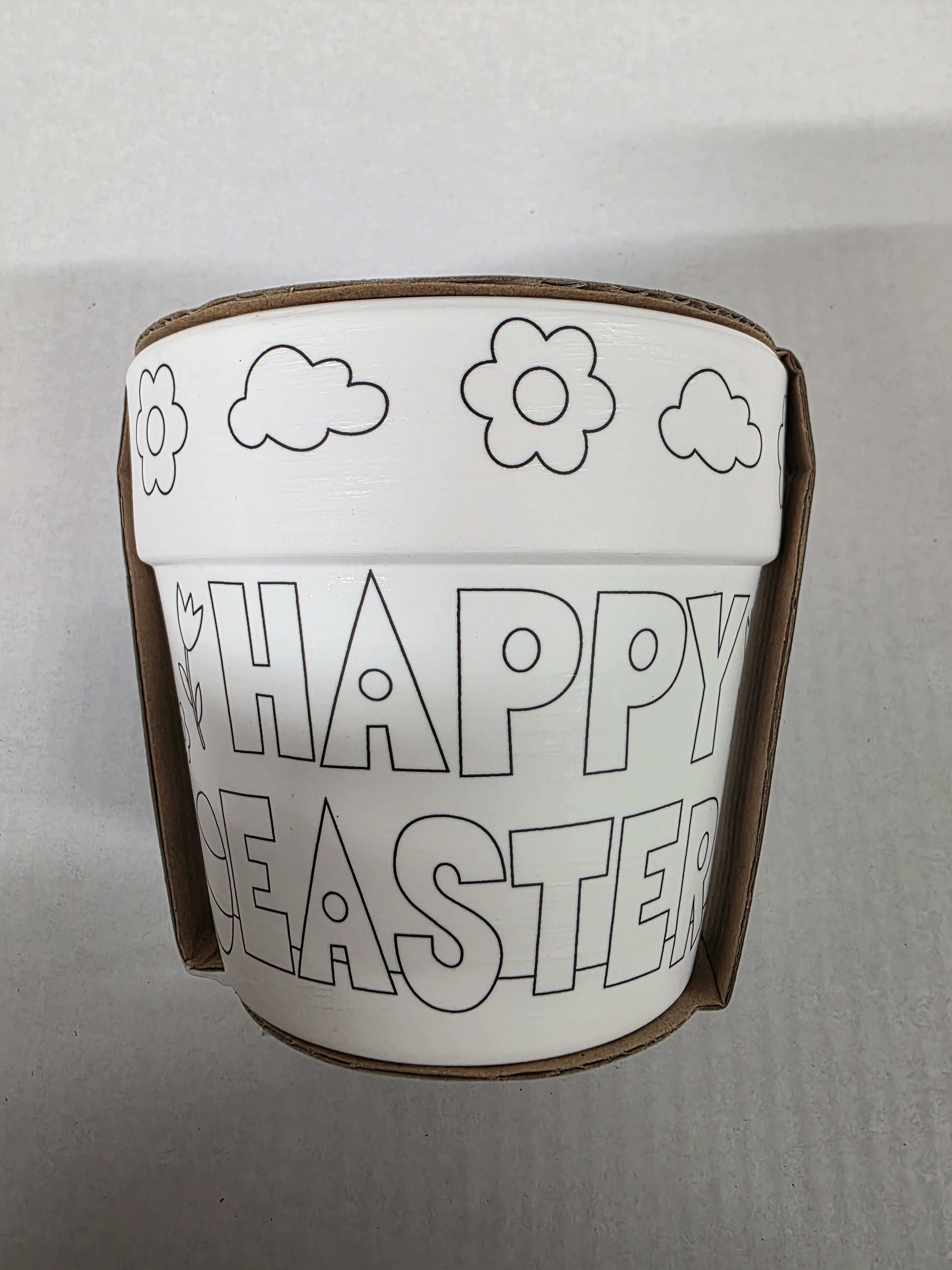 Easter Paint Your Own Flower Pot 11cm (PACK OF 2)