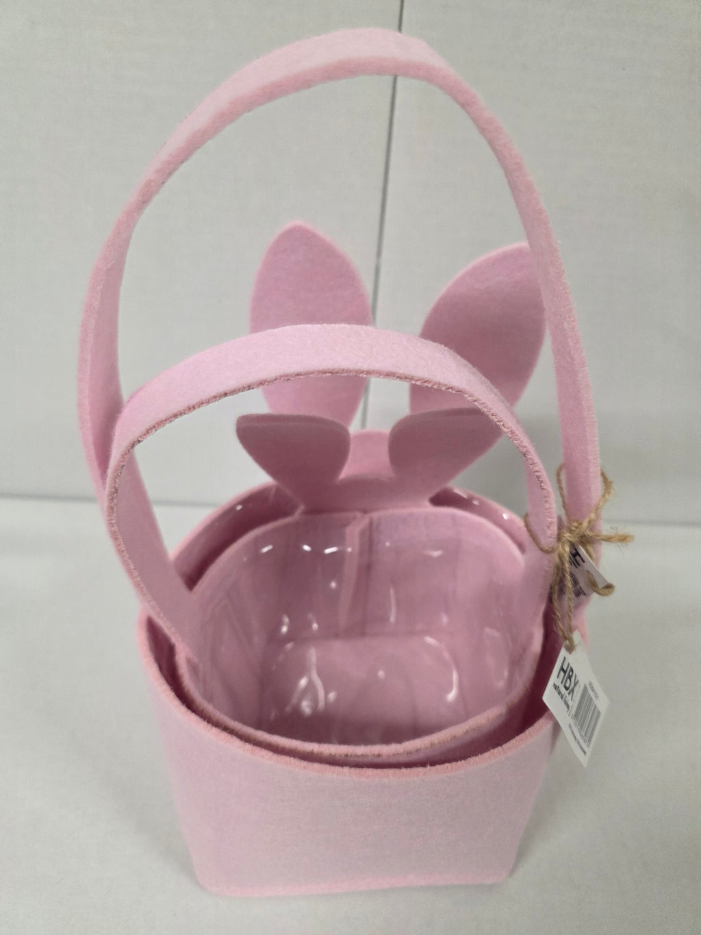 Felt Basket Bunny Pink 2 Set (PACK OF 2)