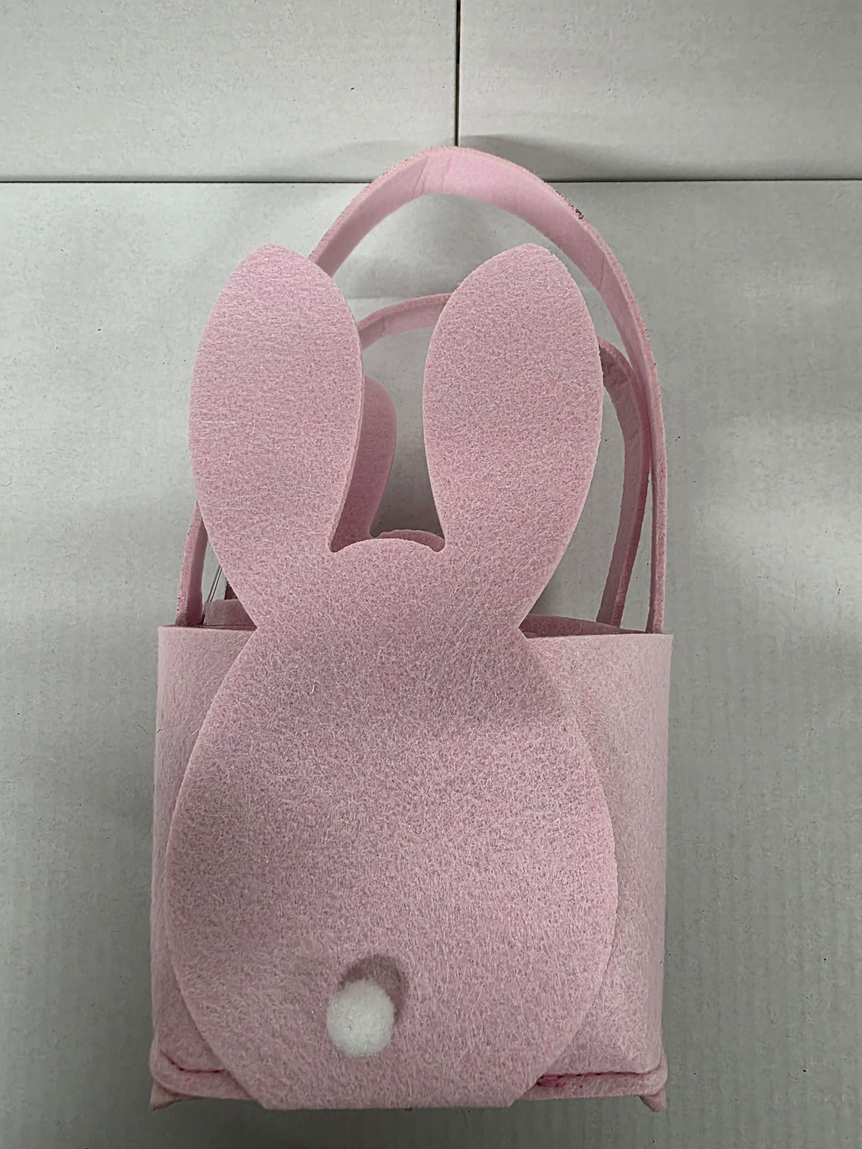 Felt Basket Bunny Pink 2 Set (PACK OF 2)