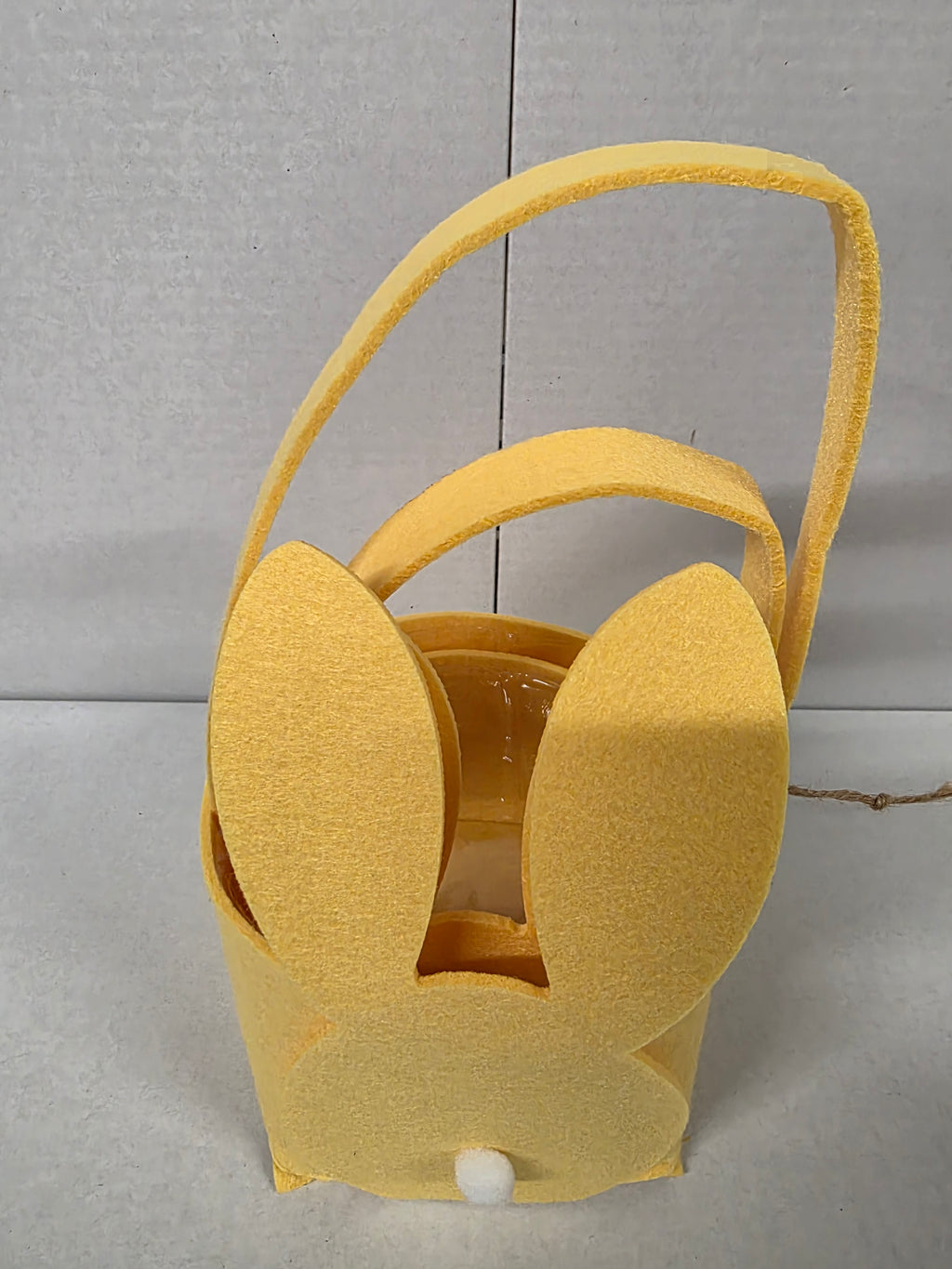 Felt Basket Bunny Yellow 2 Set (PACK OF 2)