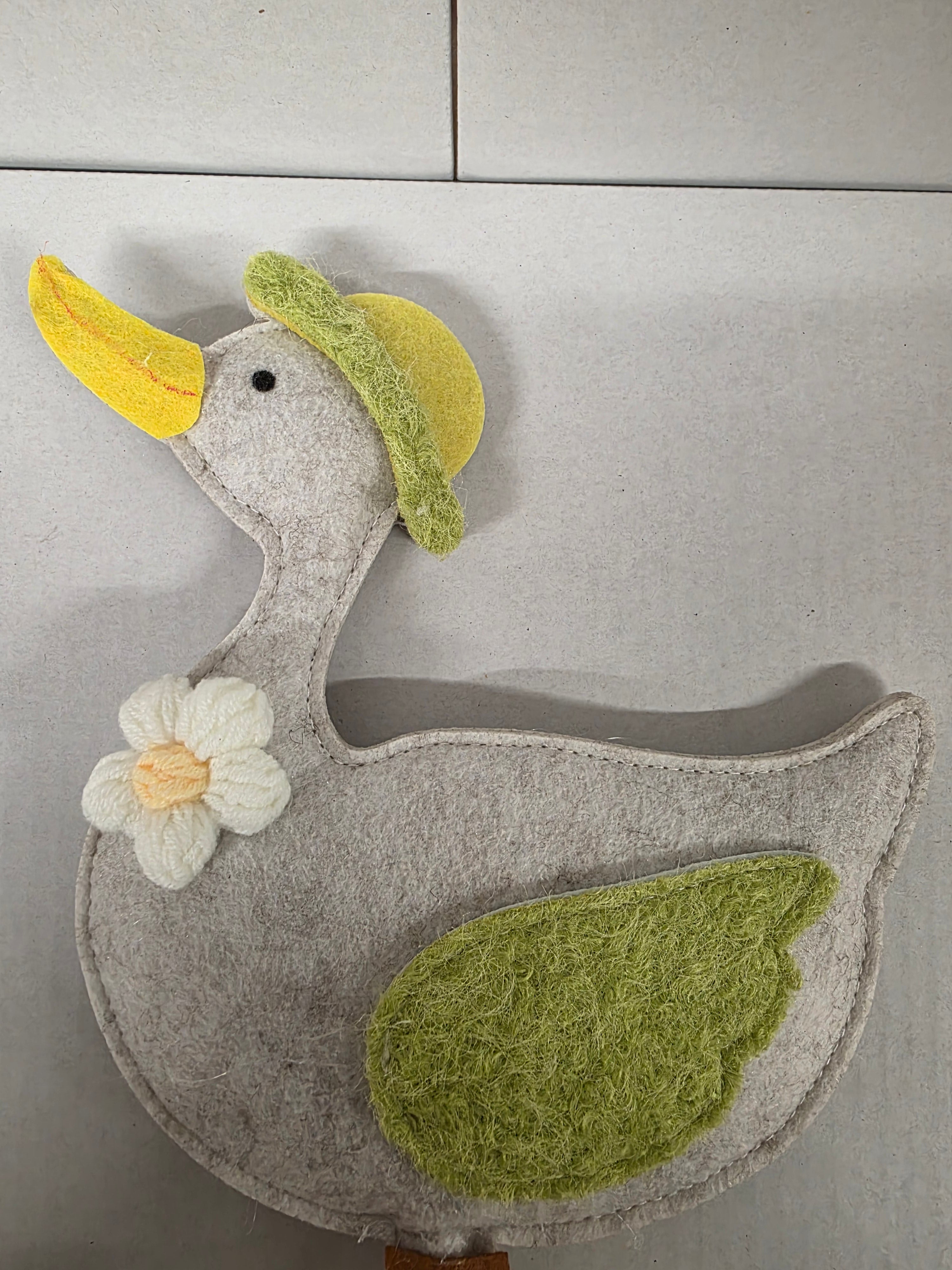 Felt Goose Standing Green (PACK OF 2)